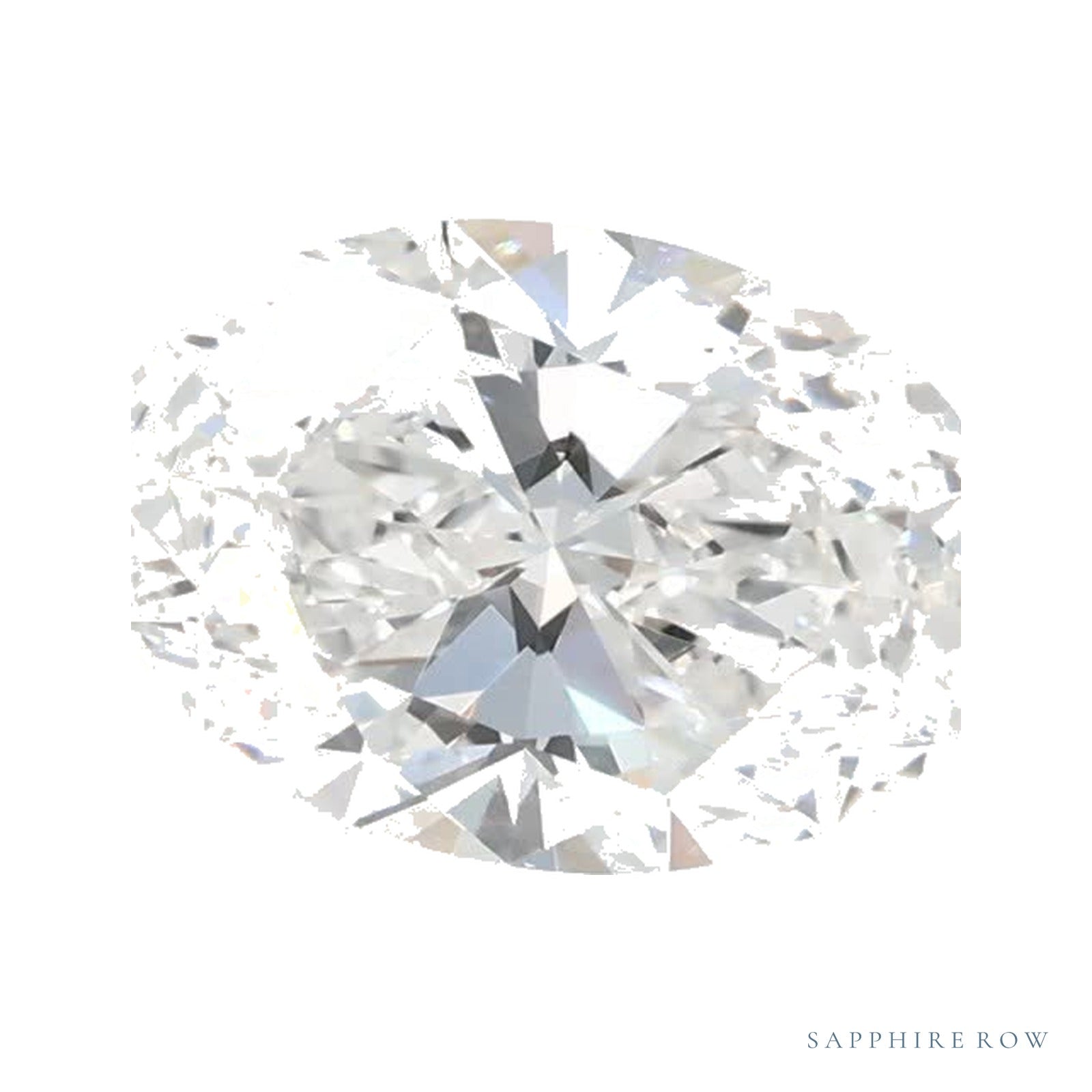 1.06 ct lab-grown diamond, oval cut | Sapphire Row · cut4