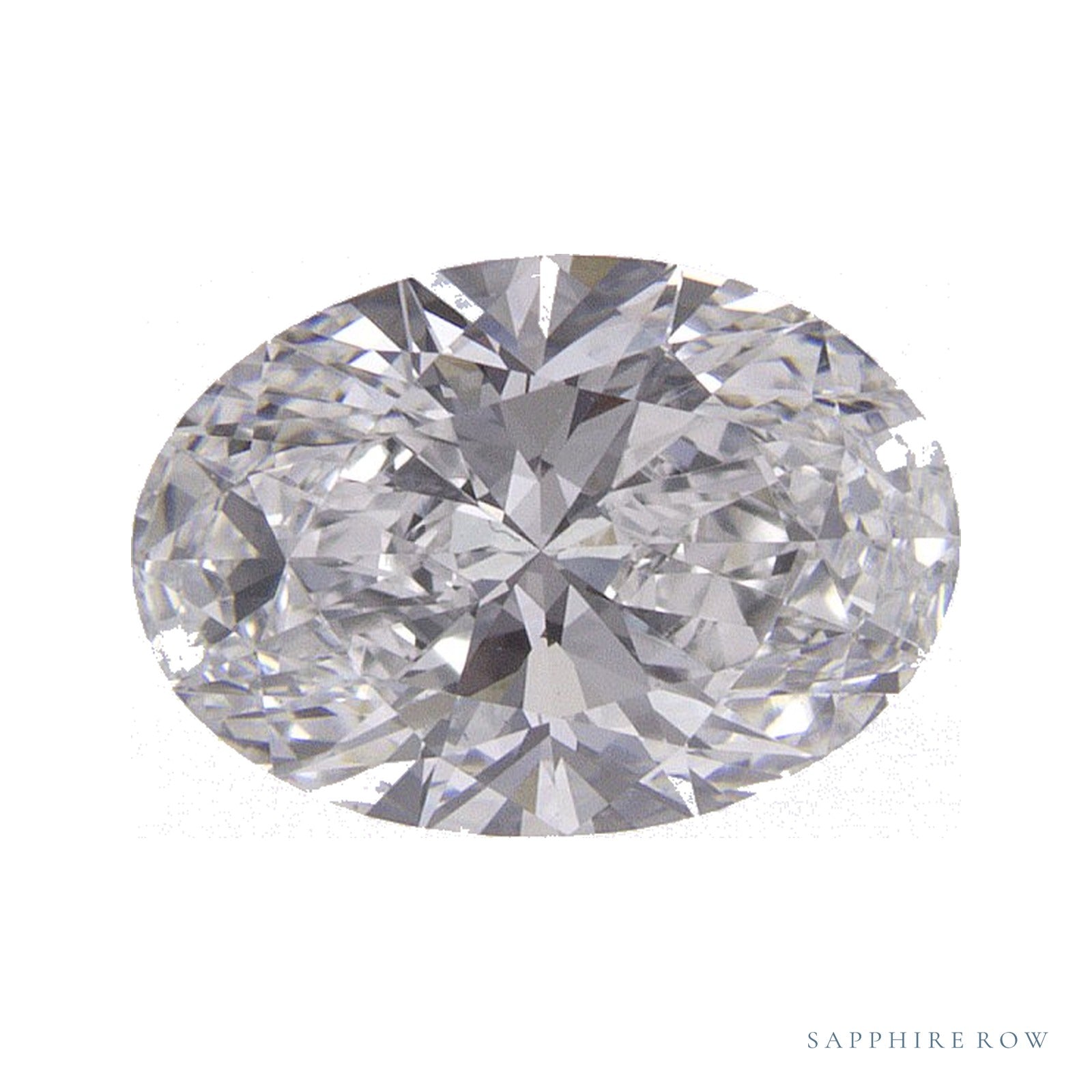 1.06 ct lab-grown diamond, oval cut | Sapphire Row · cut4