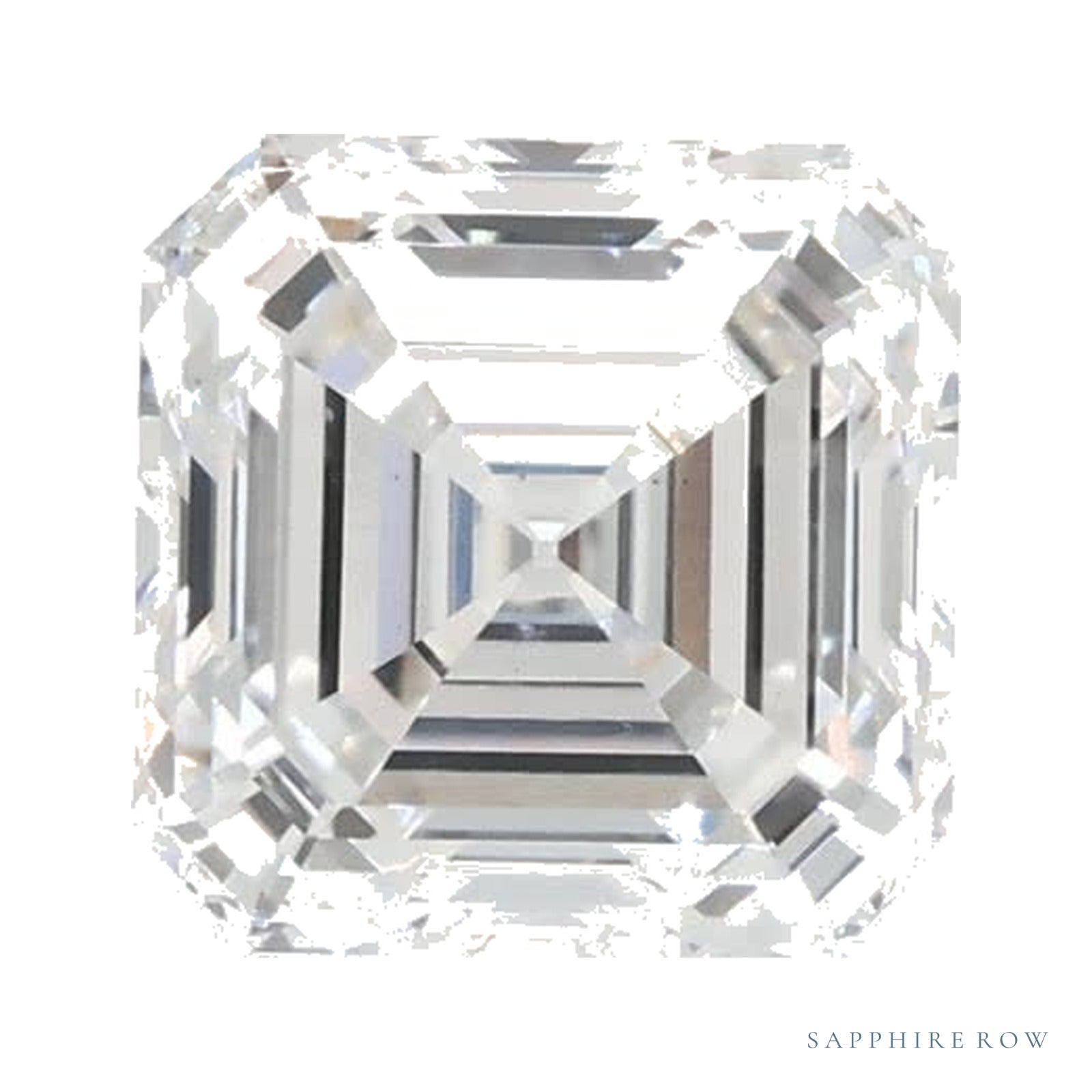 1.06 ct lab-grown diamond, asscher cut | Sapphire Row · cut4