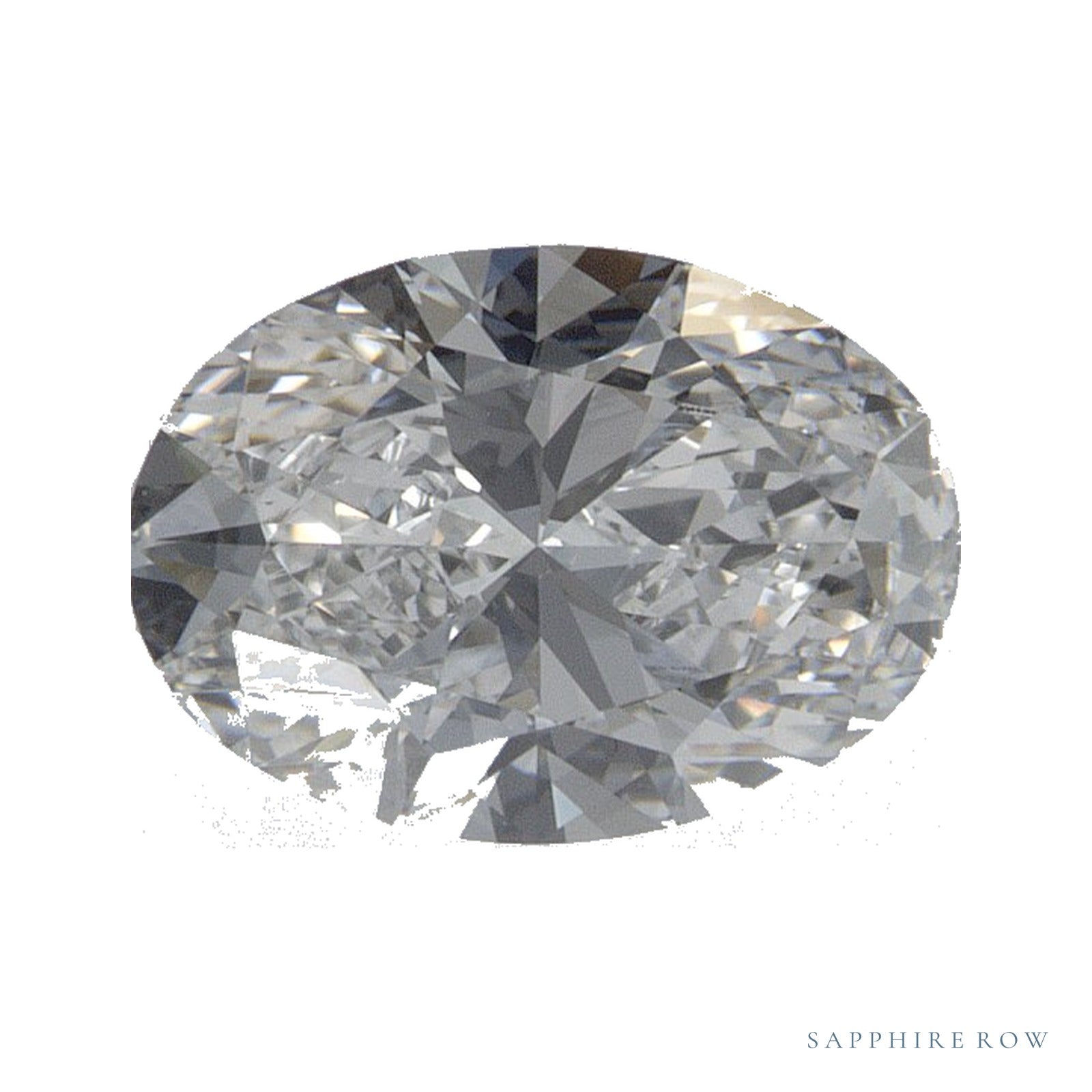 1.06 ct lab-grown diamond, oval cut | Sapphire Row · cut4