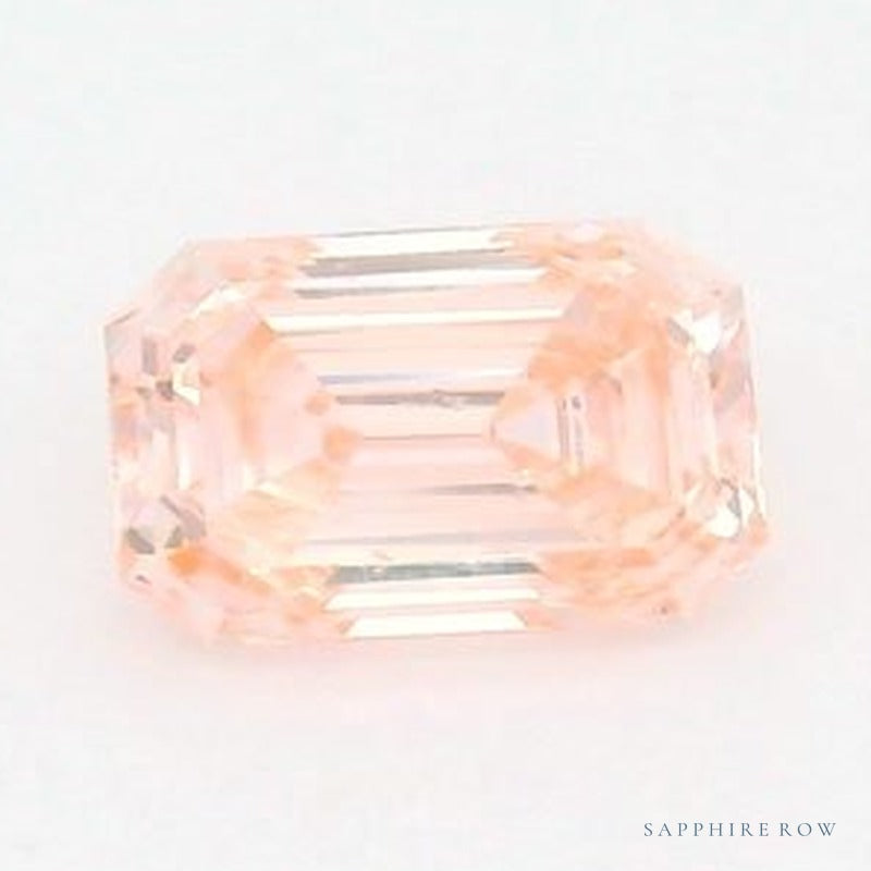 1.05 ct lab-grown fancy vivid pink diamond, emerald cut | Sapphire Row · cut7