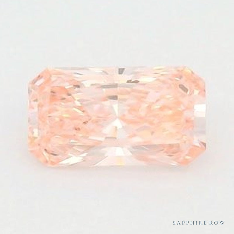 1.05 ct lab-grown fancy vivid pink diamond, radiant cut | Sapphire Row · cut7