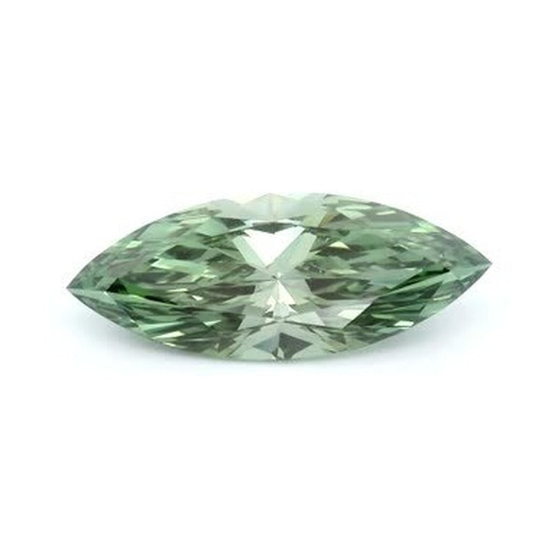 1.05 ct lab-grown fancy vivid green diamond, marquise cut | Sapphire Row · cut7