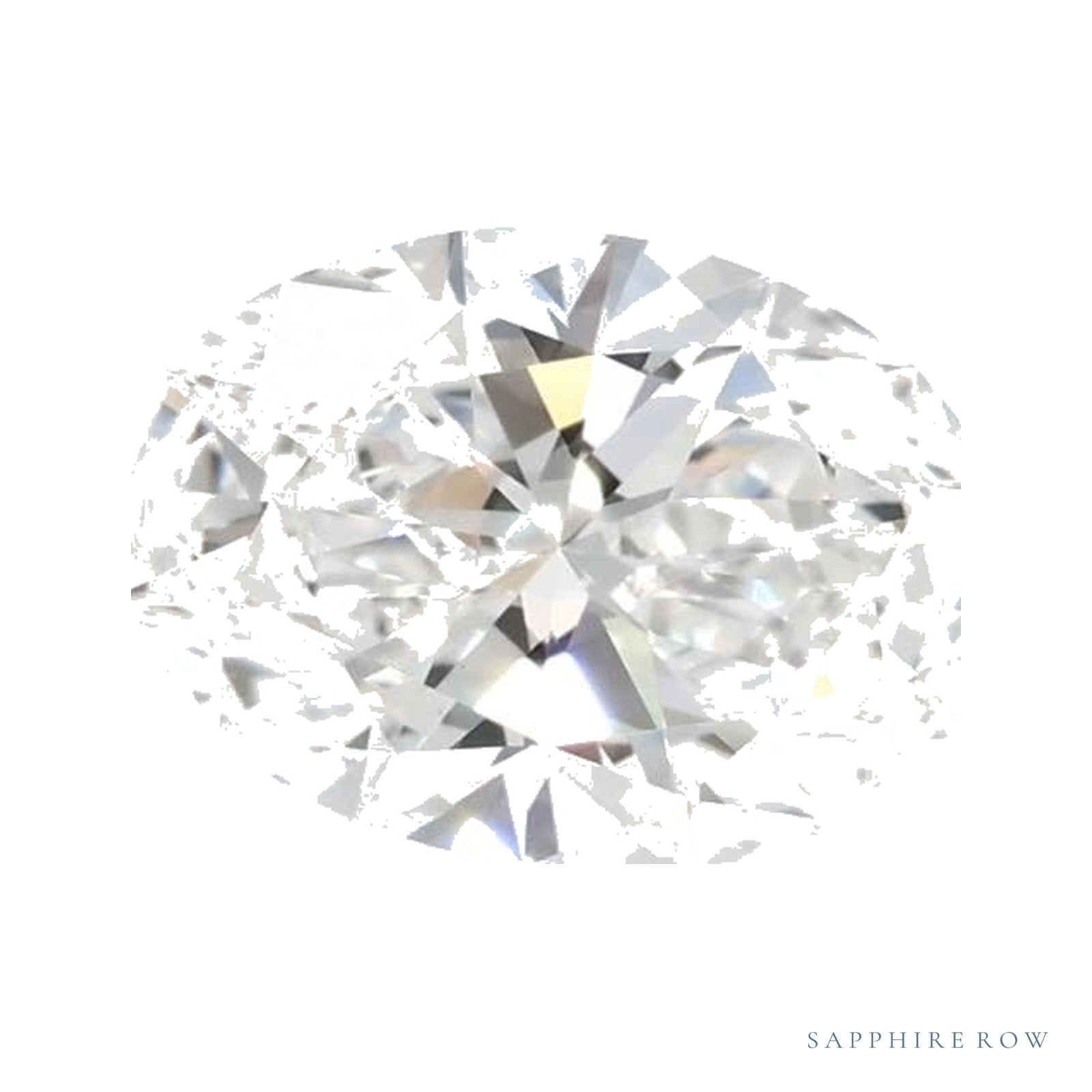 1.05 ct lab-grown diamond, oval cut | Sapphire Row · cut4
