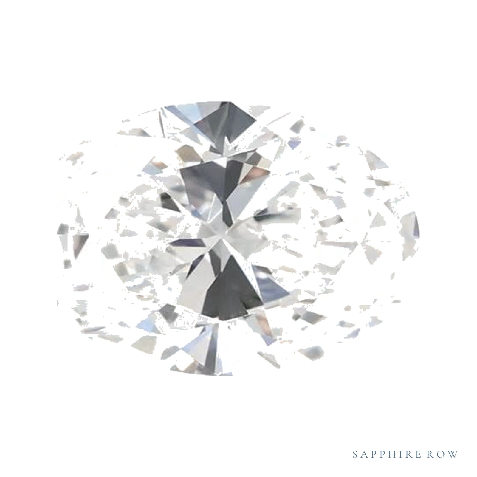 1.05 ct lab-grown diamond, oval cut | Sapphire Row · cut4