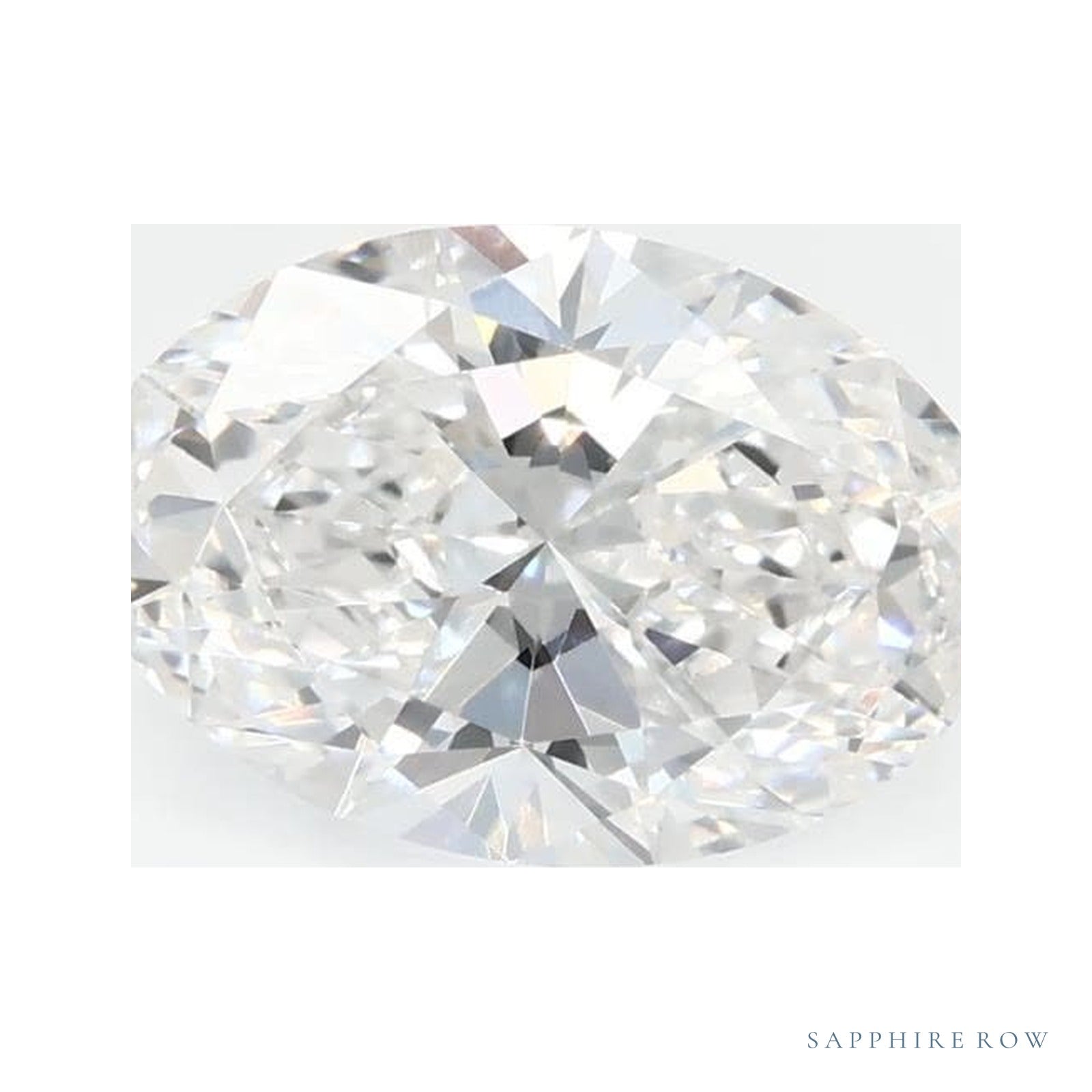 1.05 ct lab-grown diamond, oval cut | Sapphire Row · cut4