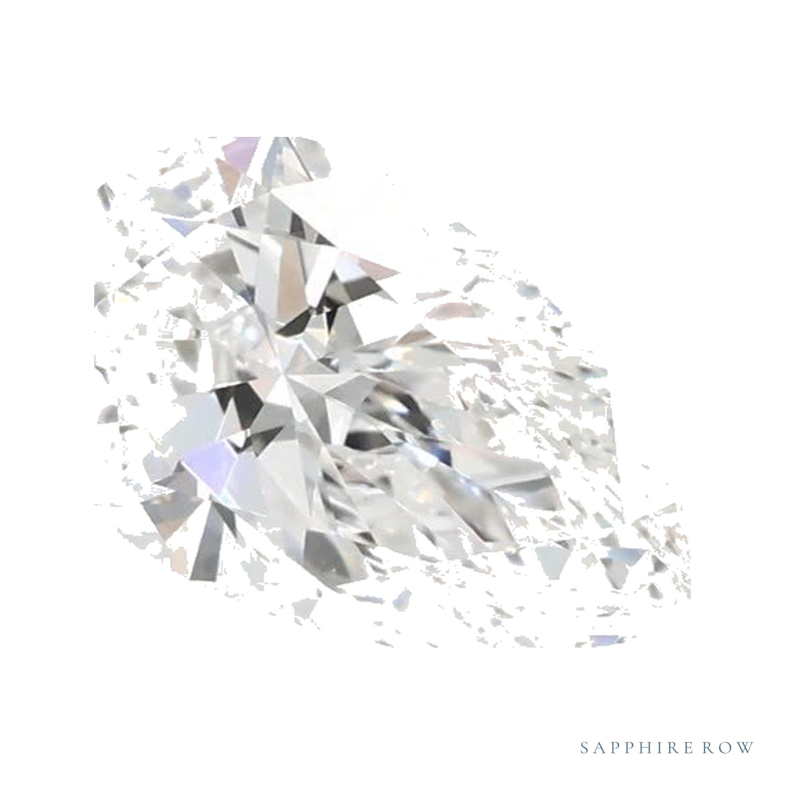 1.05 ct lab-grown diamond, pear cut | Sapphire Row · cut4