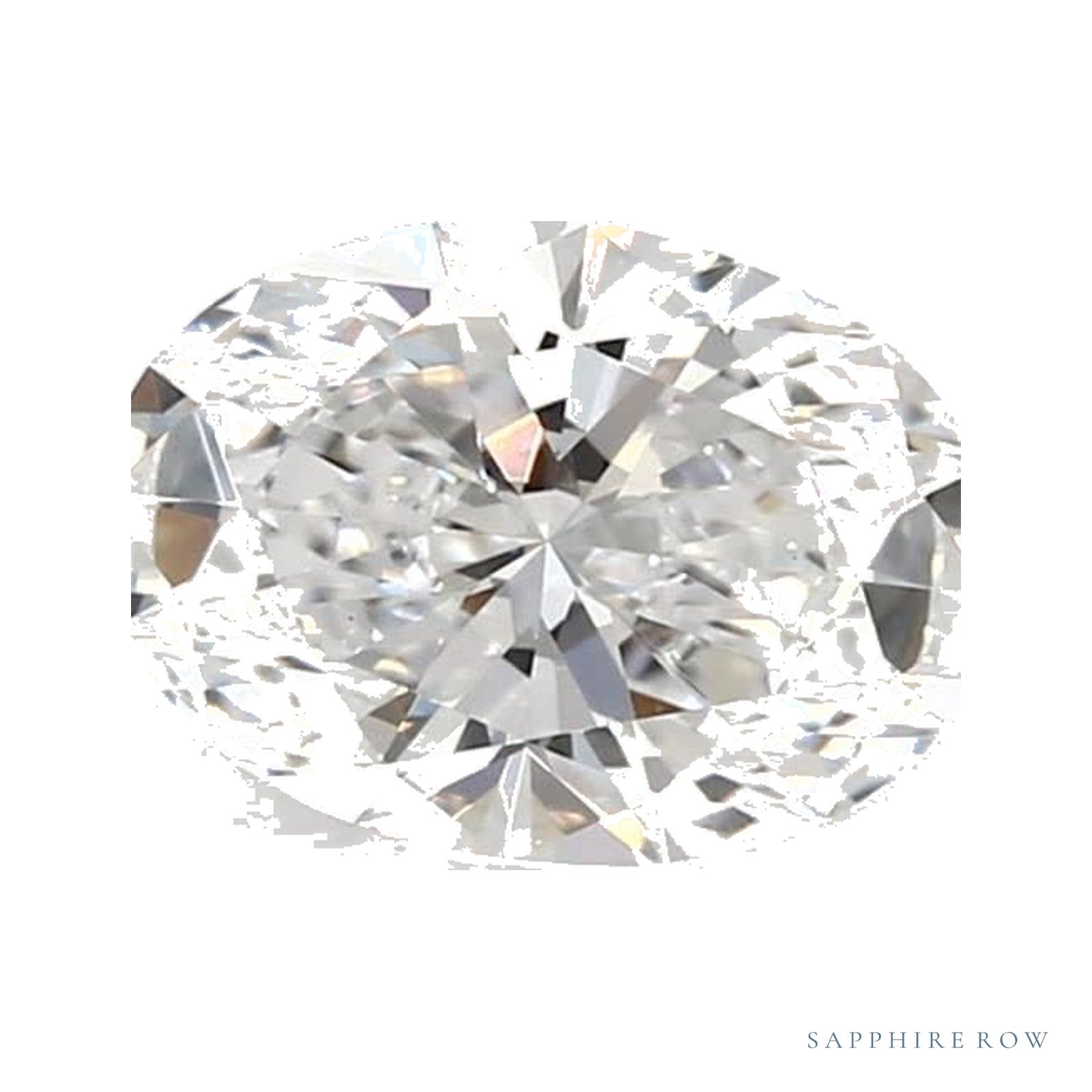 1.05 ct lab-grown diamond, oval cut | Sapphire Row · cut4
