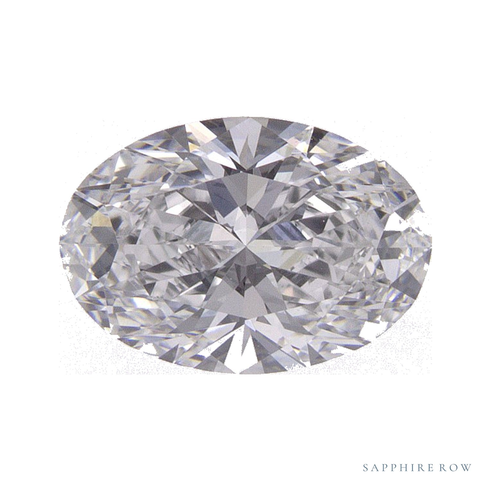 1.05 ct lab-grown diamond, oval cut | Sapphire Row · cut4