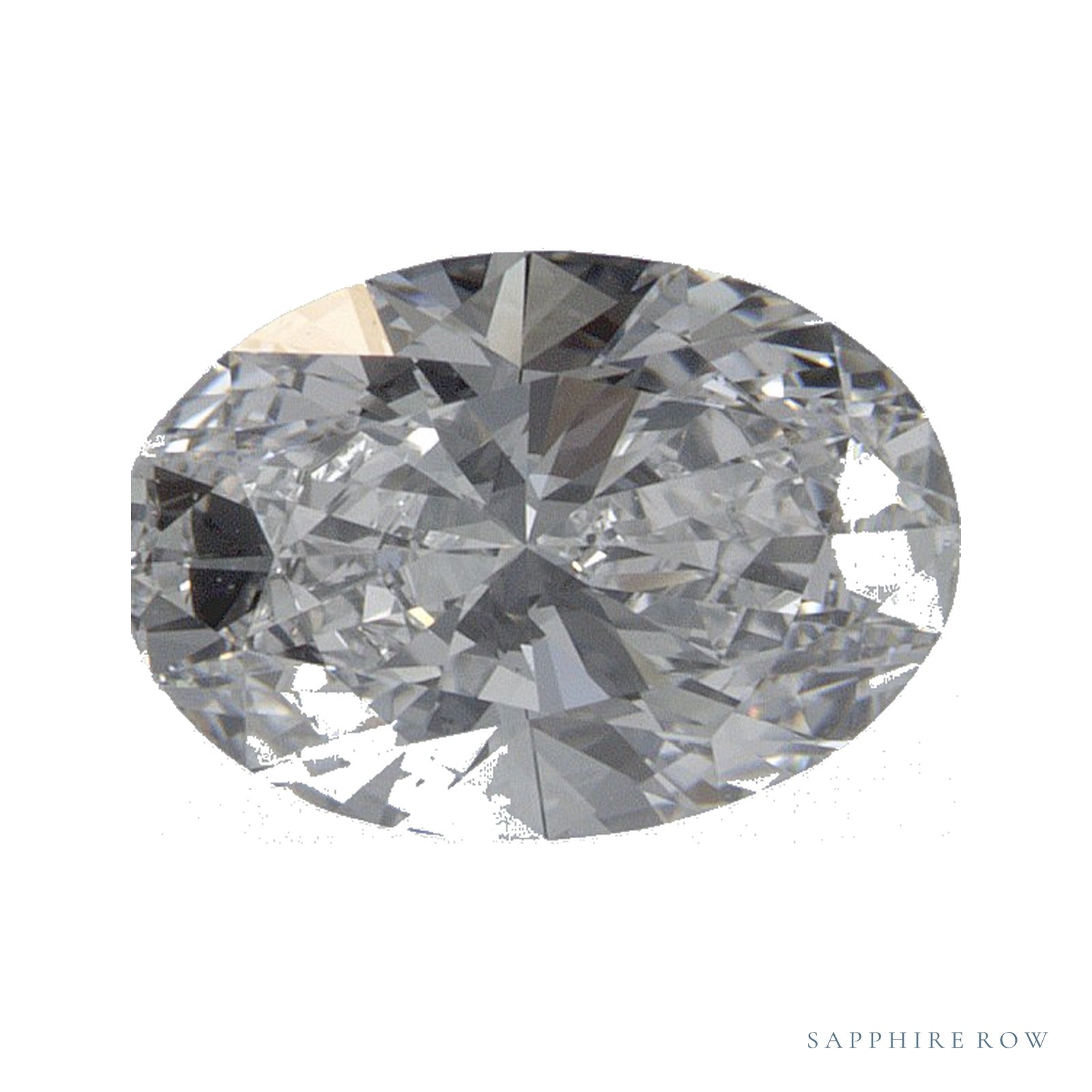 1.05 ct lab-grown diamond, oval cut | Sapphire Row · cut4