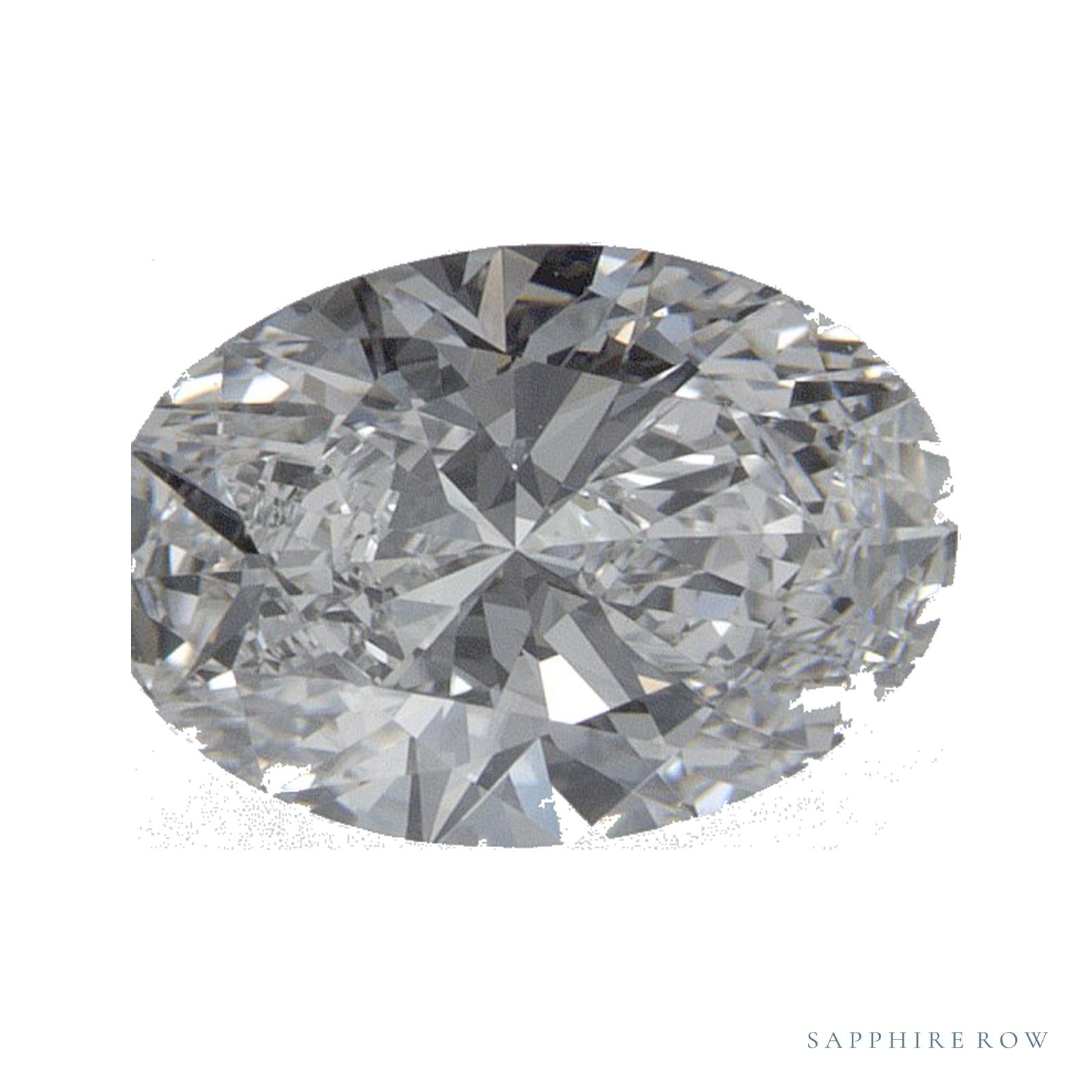 1.05 ct lab-grown diamond, oval cut | Sapphire Row · cut4