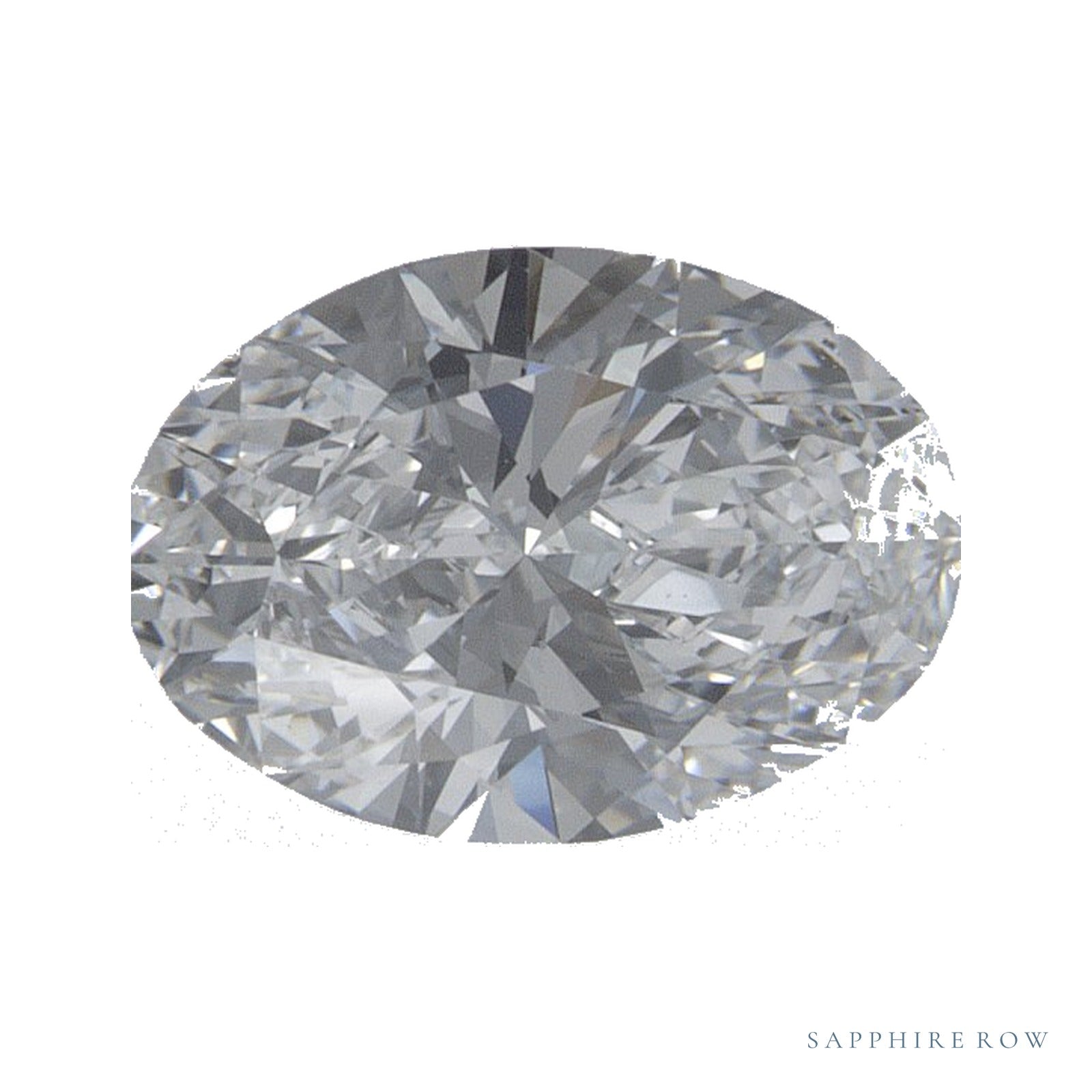 1.05 ct lab-grown diamond, oval cut | Sapphire Row · cut4