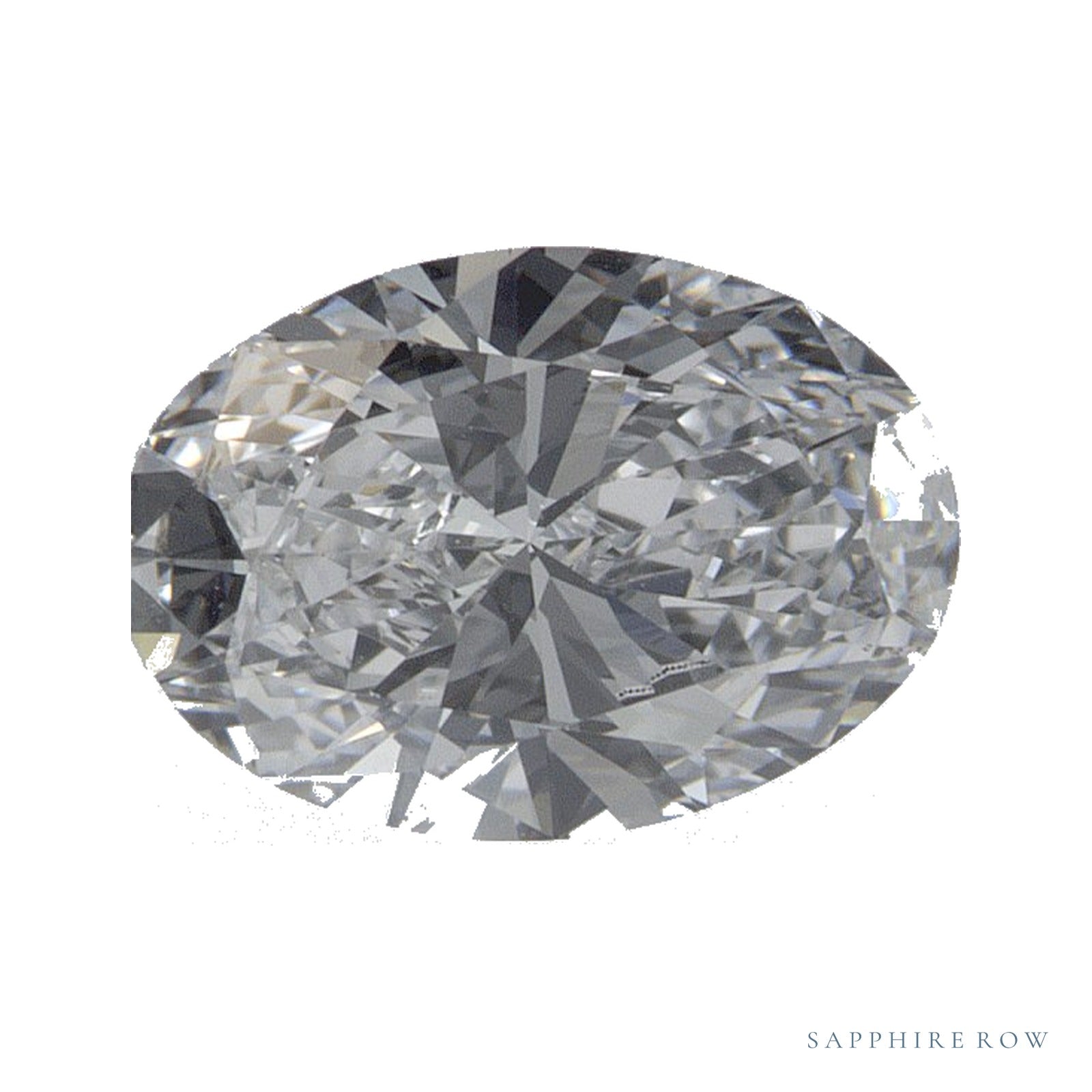 1.05 ct lab-grown diamond, oval cut | Sapphire Row · cut4