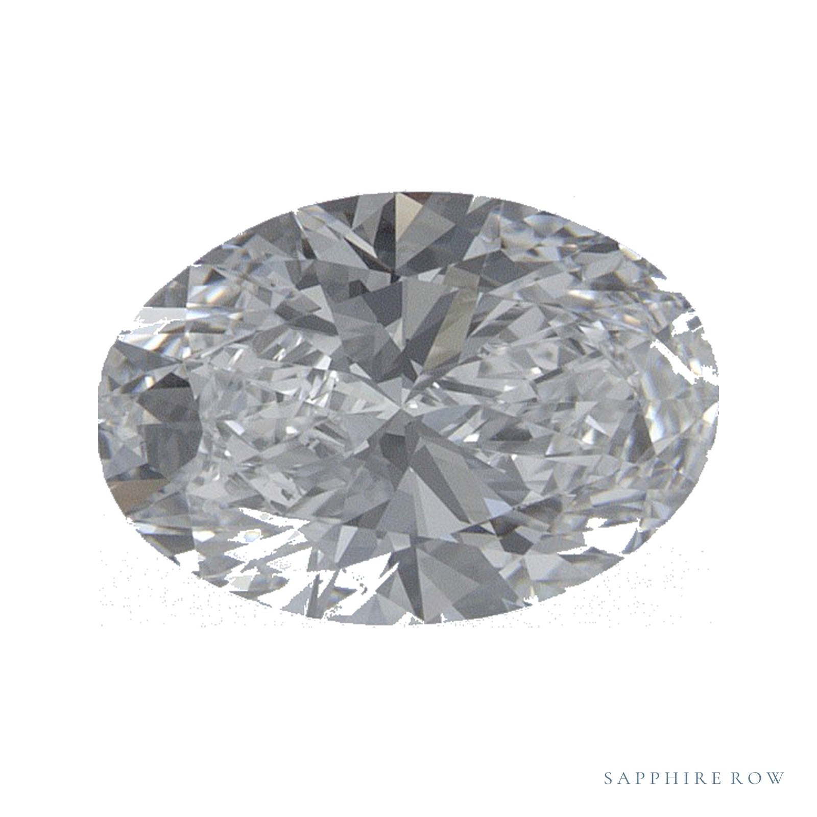 1.05 ct lab-grown diamond, oval cut | Sapphire Row · cut4