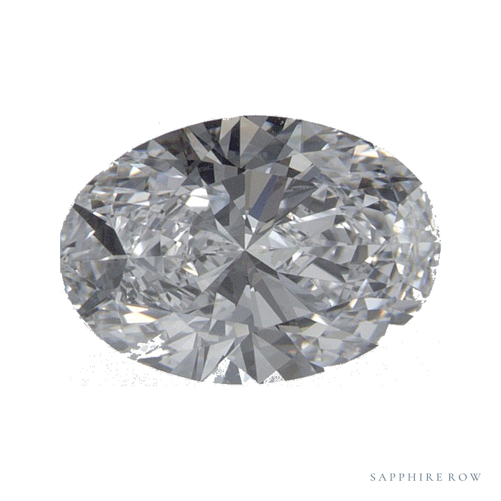 1.05 ct lab-grown diamond, oval cut | Sapphire Row · cut4