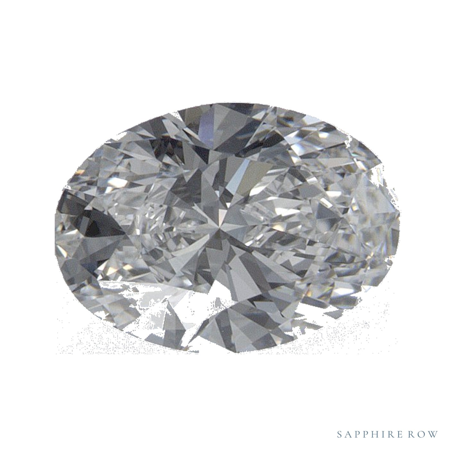 1.05 ct lab-grown diamond, oval cut | Sapphire Row · cut4