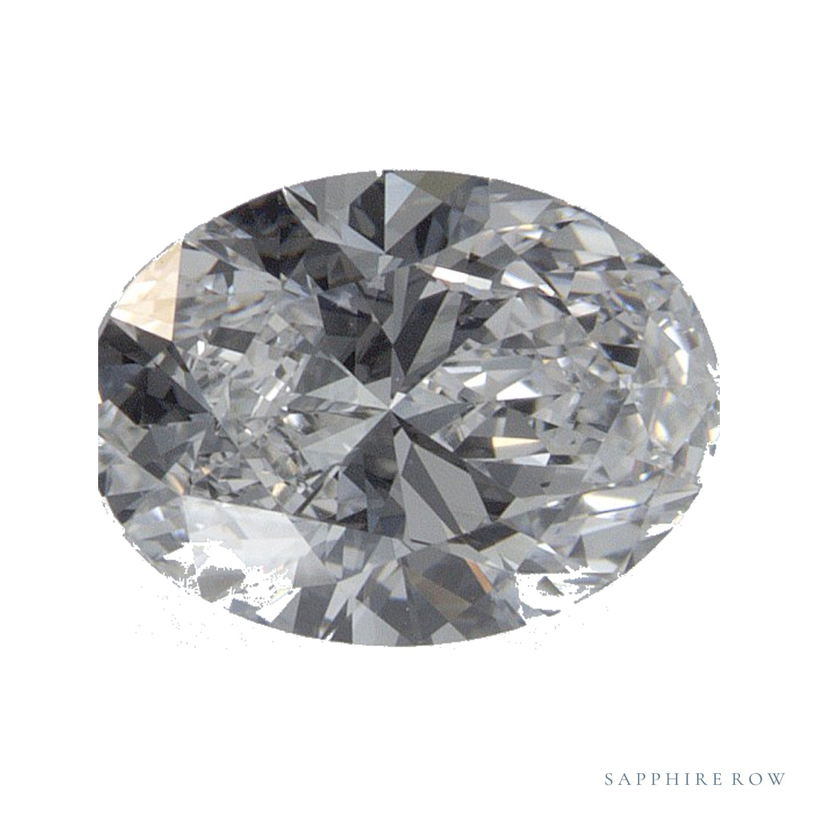 1.05 ct lab-grown diamond, oval cut | Sapphire Row · cut4