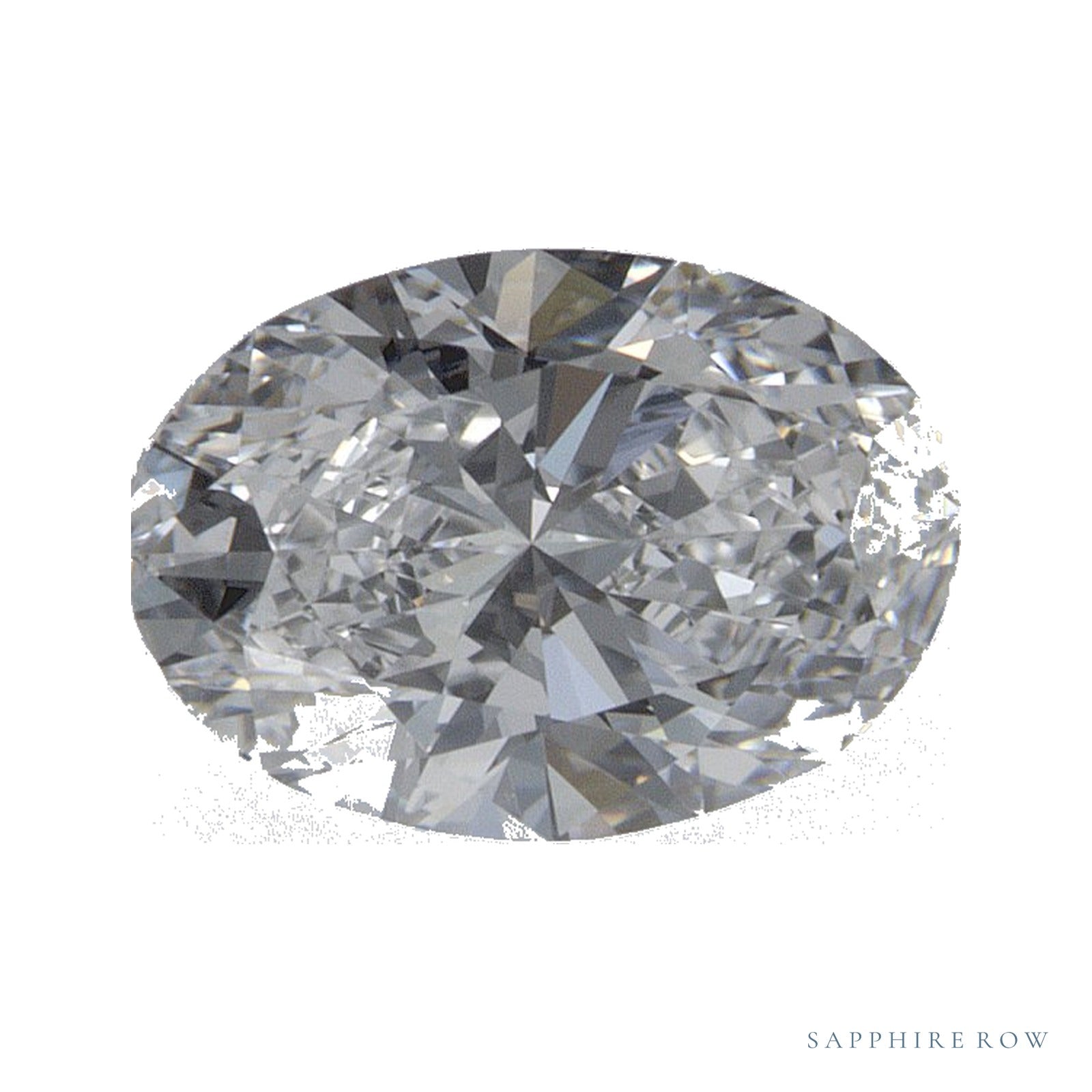 1.05 ct lab-grown diamond, oval cut | Sapphire Row · cut4