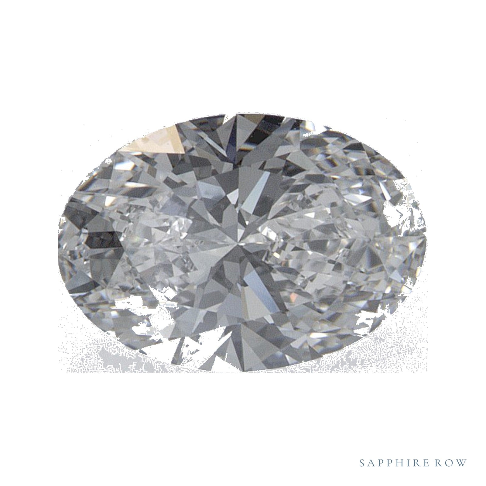 1.05 ct lab-grown diamond, oval cut | Sapphire Row · cut4