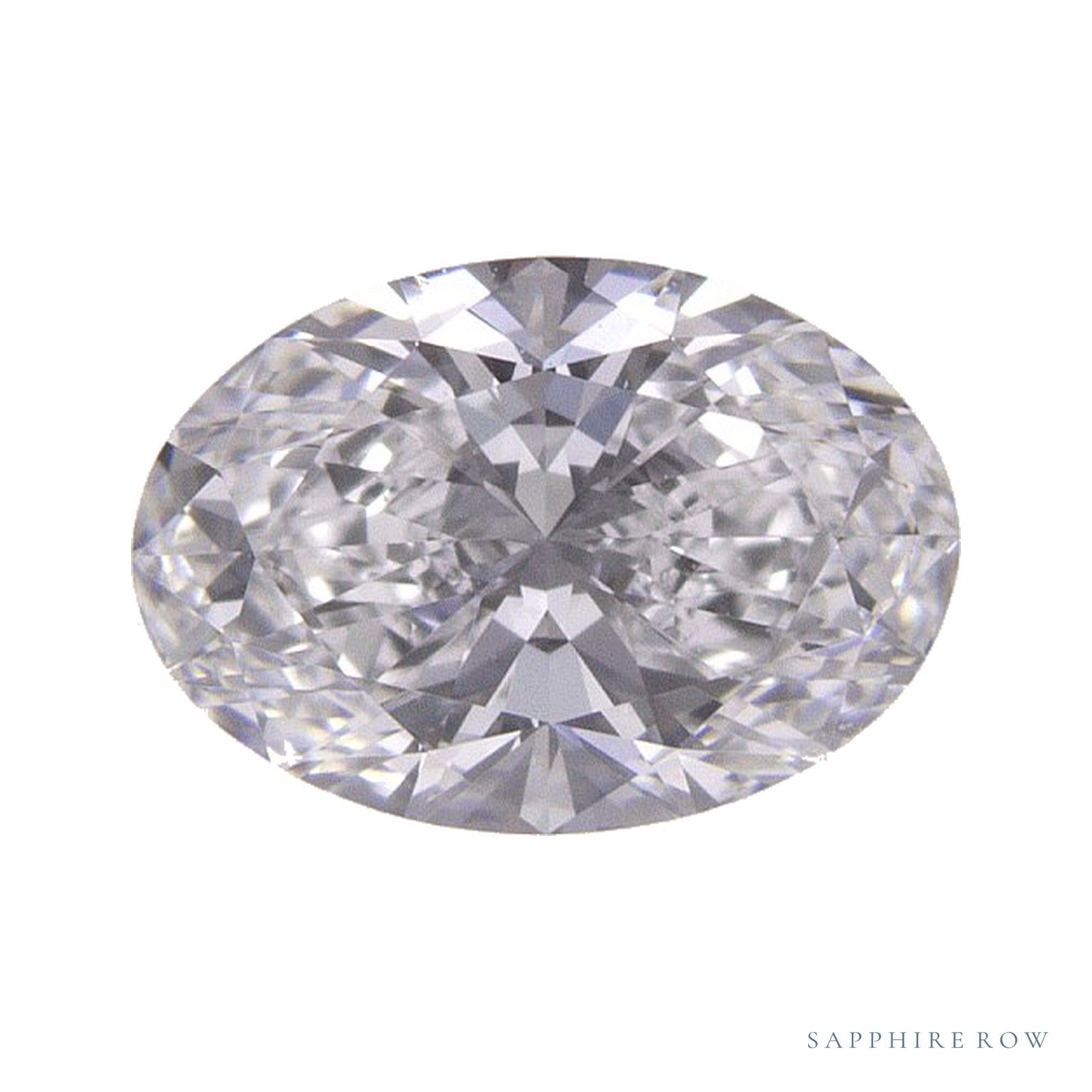1.05 ct lab-grown diamond, oval cut | Sapphire Row · cut4