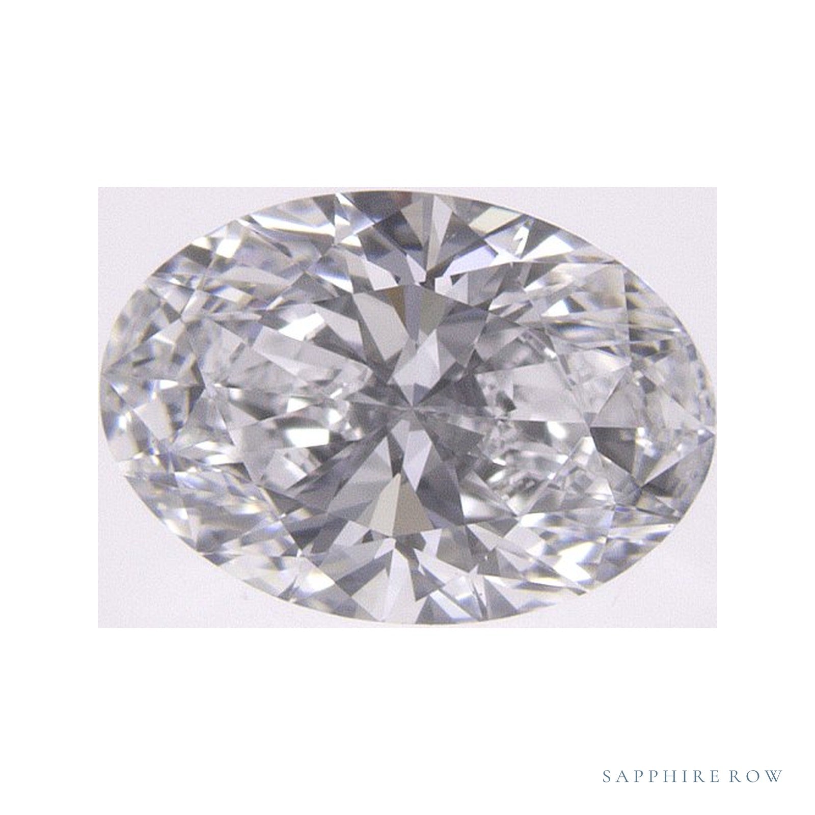 1.05 ct lab-grown diamond, oval cut | Sapphire Row · cut4