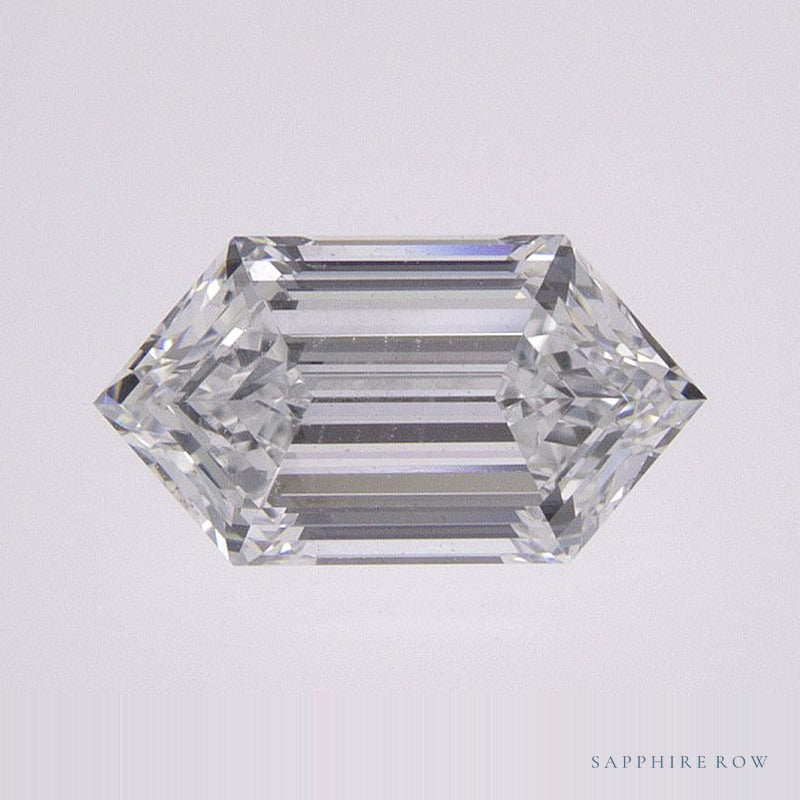 1.04 ct lab-grown diamond, elongated hexagon cut | Sapphire Row · cut7