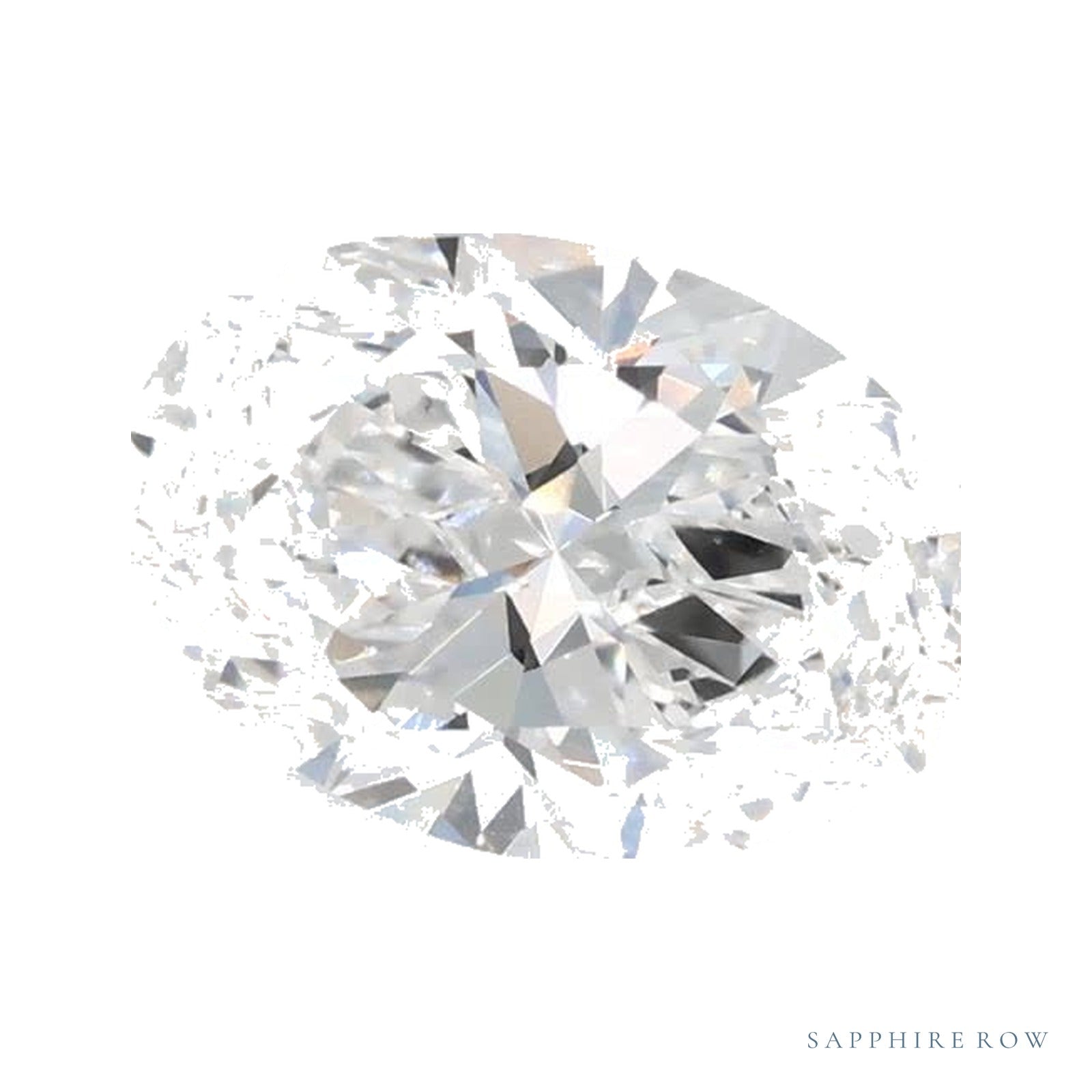 1.04 ct lab-grown diamond, oval cut | Sapphire Row · cut4