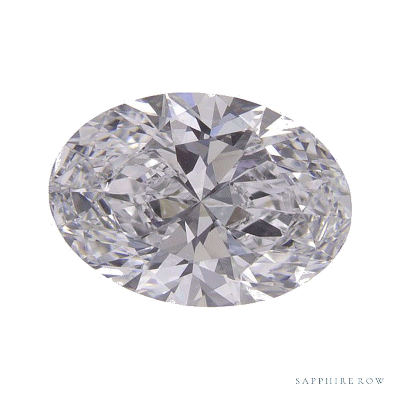 1.04 ct lab-grown diamond, oval cut | Sapphire Row · cut4