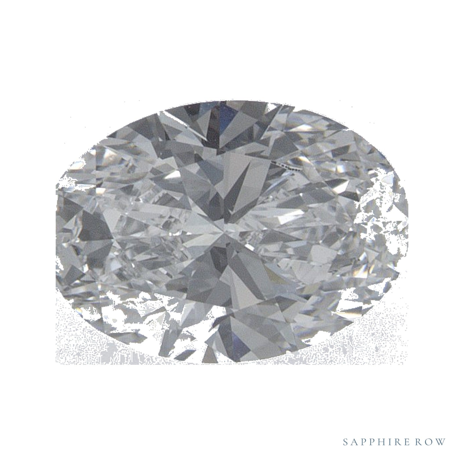 1.04 ct lab-grown diamond, oval cut | Sapphire Row · cut4