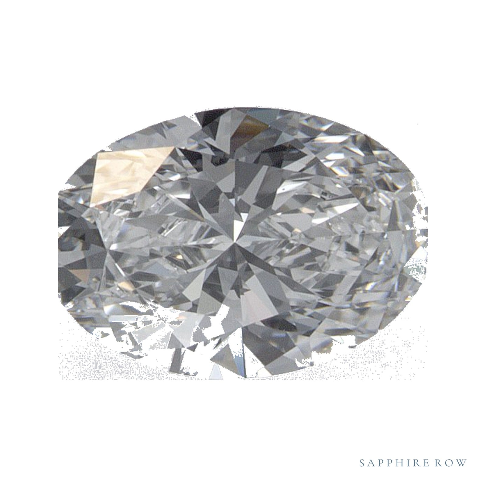 1.04 ct lab-grown diamond, oval cut | Sapphire Row · cut4