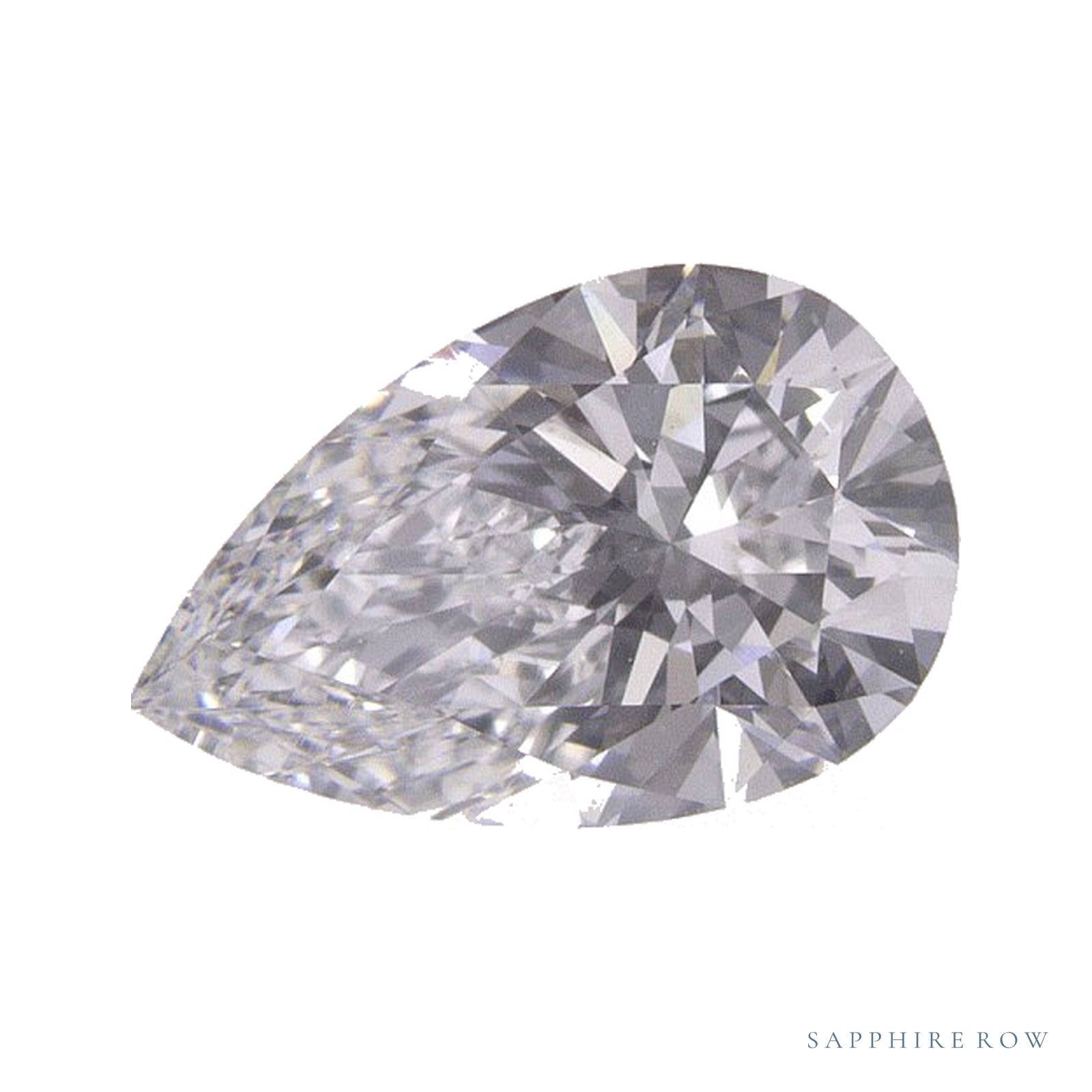 1.04 ct lab-grown diamond, pear cut | Sapphire Row · cut4