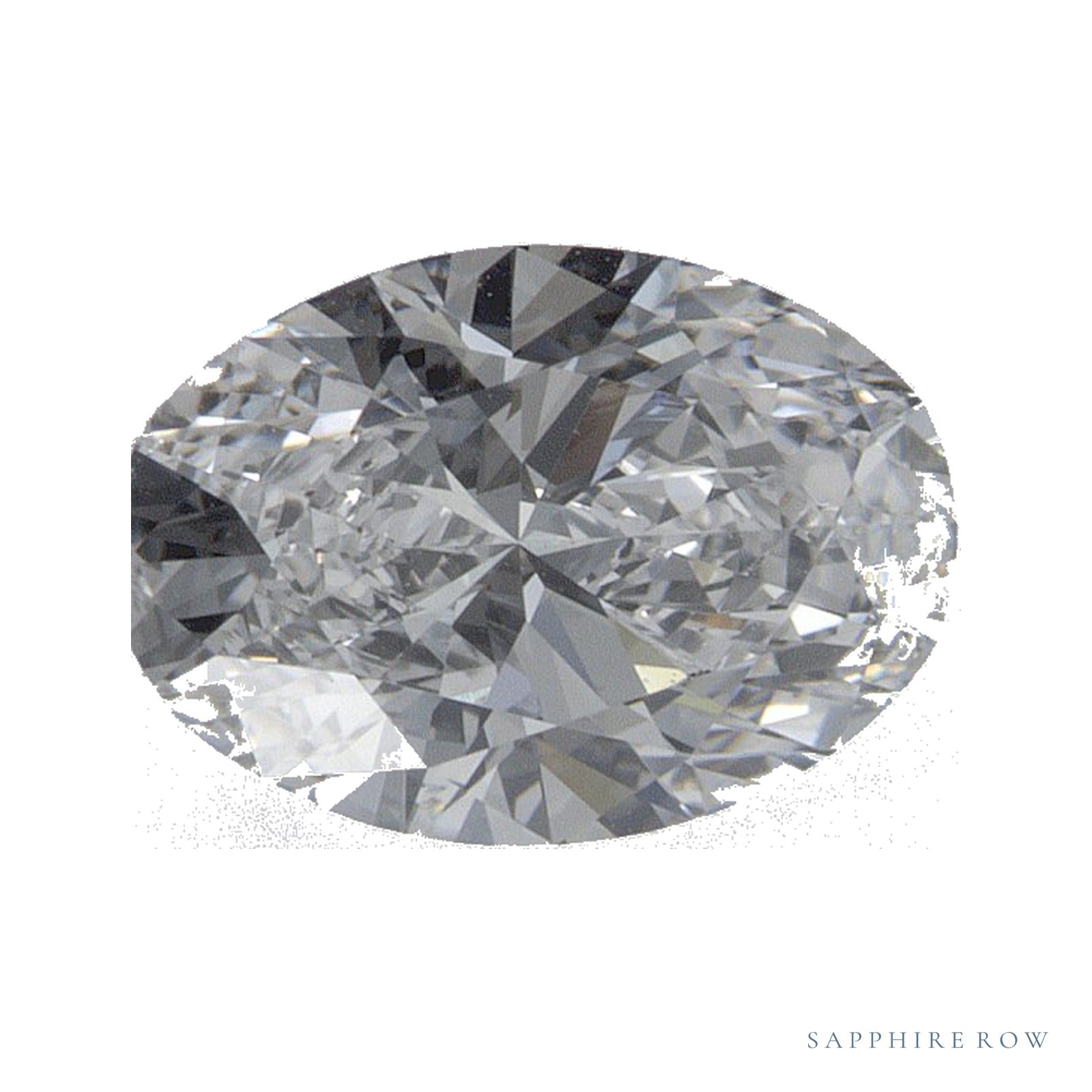 1.04 ct lab-grown diamond, oval cut | Sapphire Row · cut4