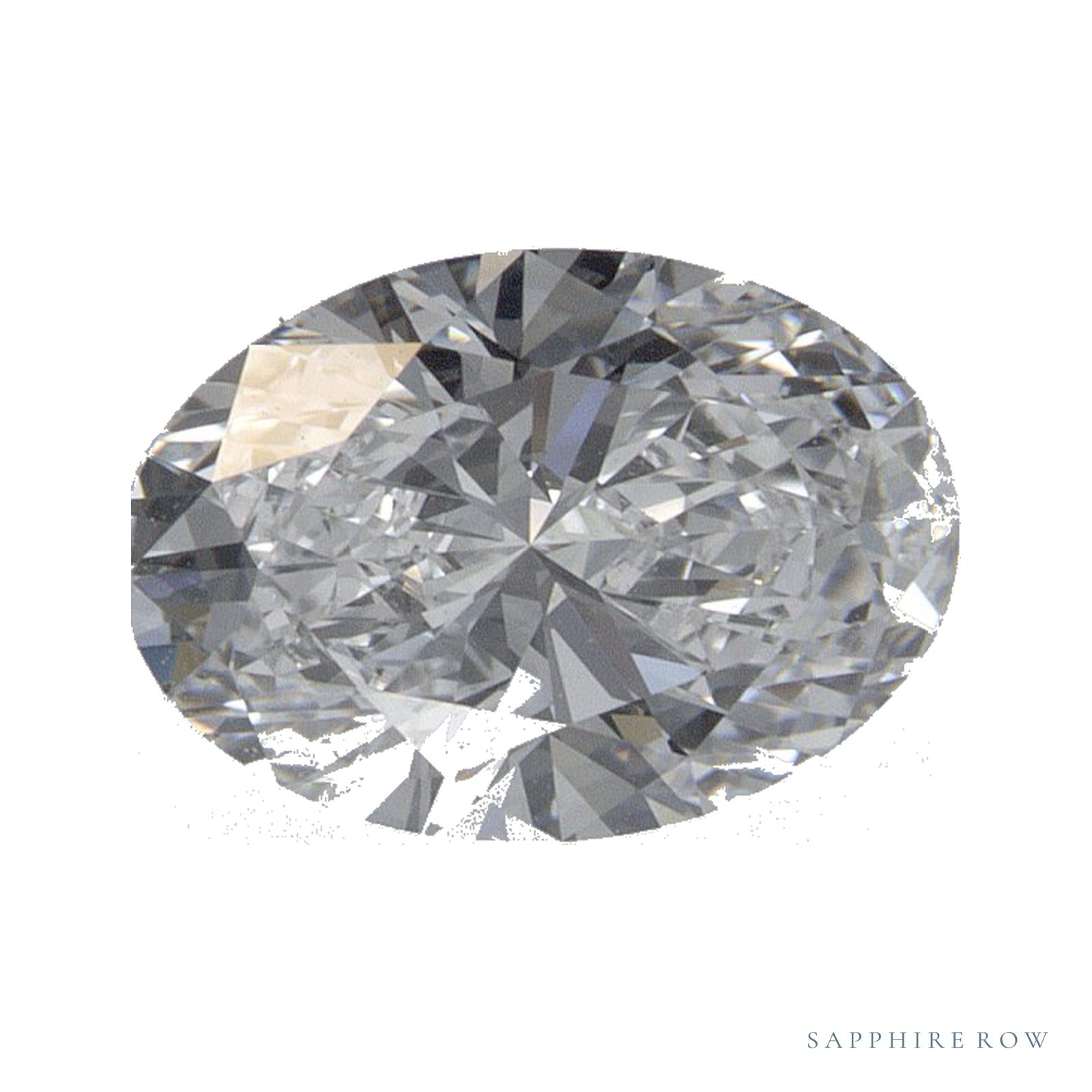 1.04 ct lab-grown diamond, oval cut | Sapphire Row · cut4