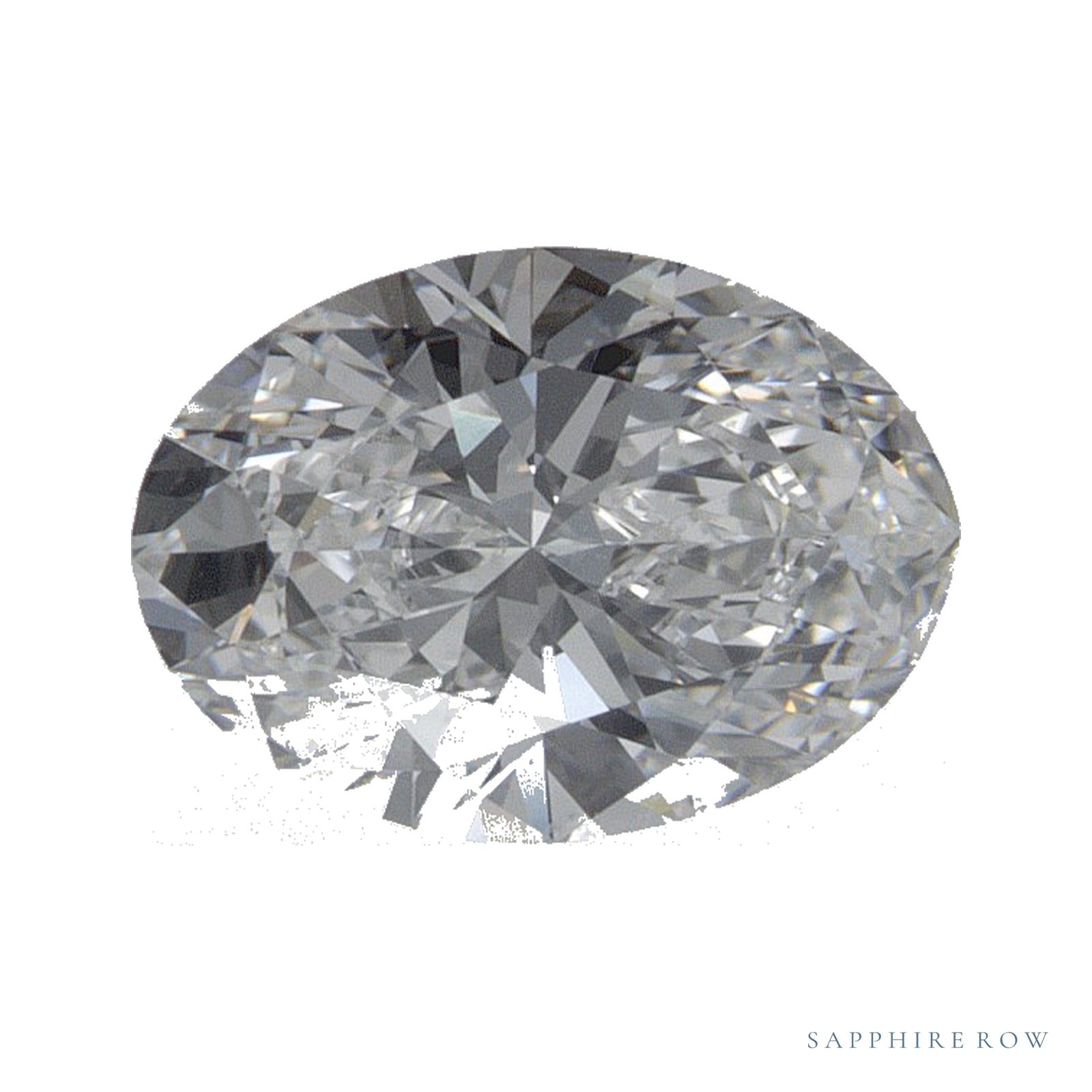 1.04 ct lab-grown diamond, oval cut | Sapphire Row · cut4