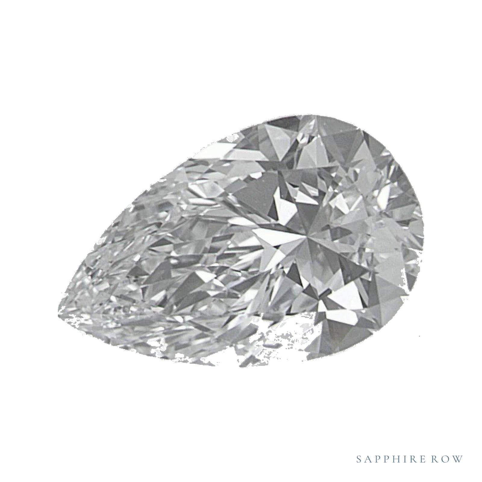 1.03 ct lab-grown diamond, pear cut | Sapphire Row · cut4