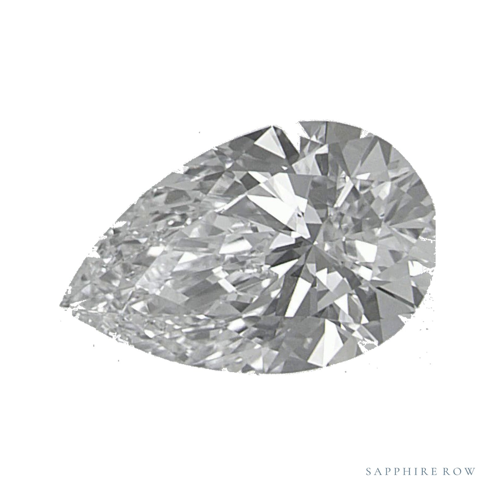 1.03 ct lab-grown diamond, pear cut | Sapphire Row · cut4