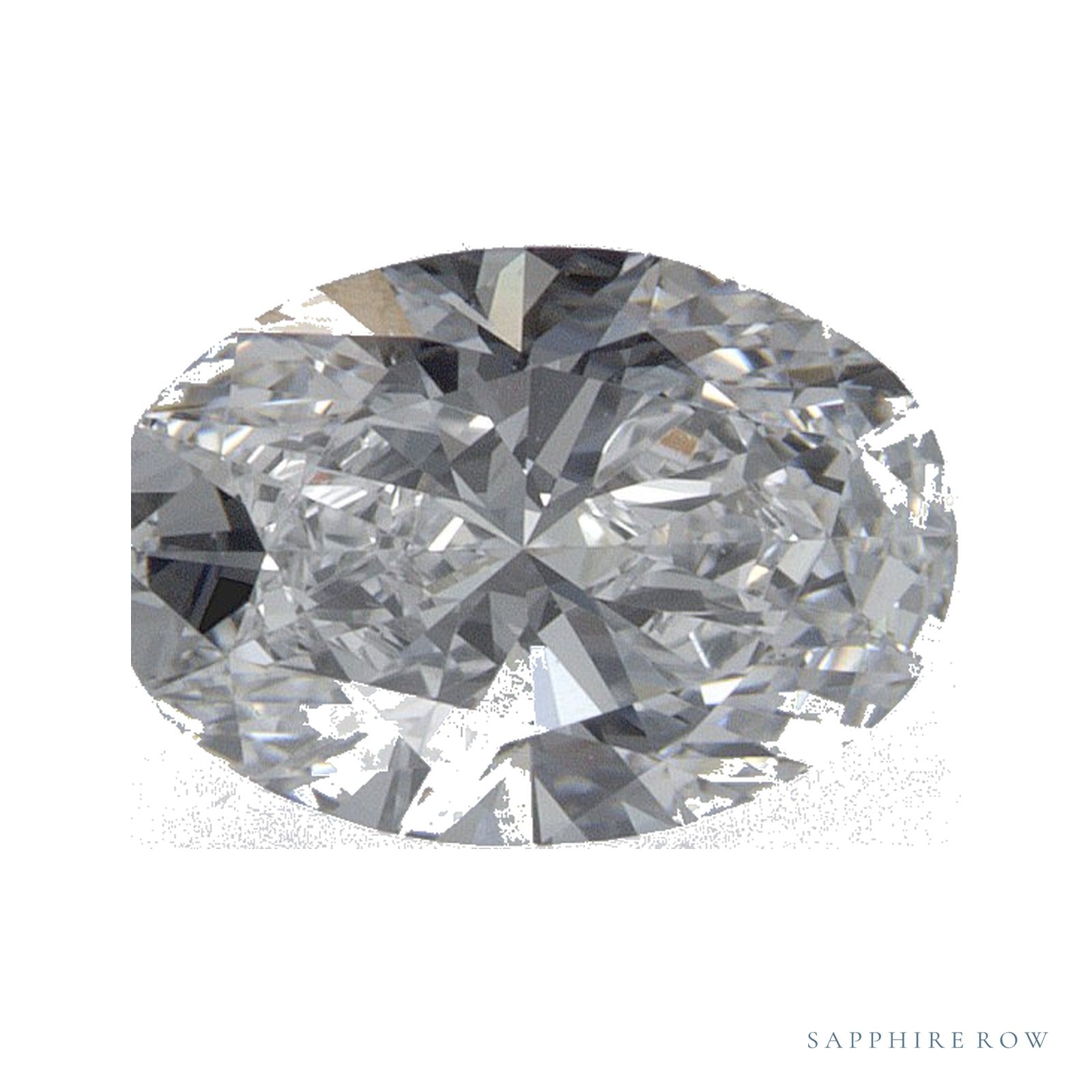 1.03 ct lab-grown diamond, oval cut | Sapphire Row · cut4
