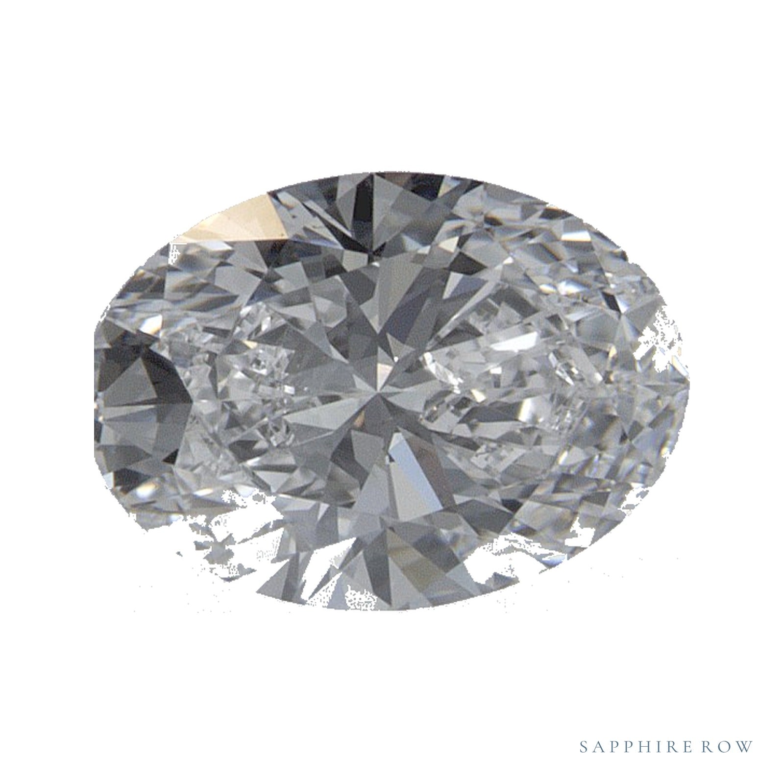 1.03 ct lab-grown diamond, oval cut | Sapphire Row · cut4