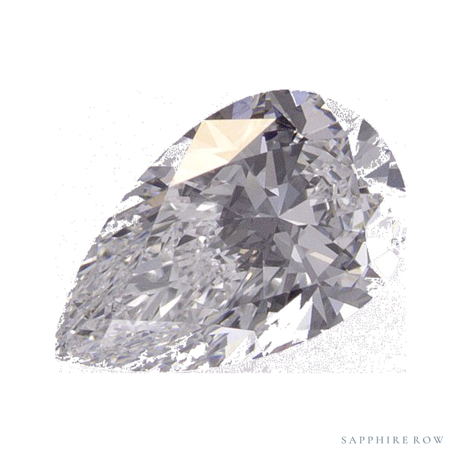 1.03 ct lab-grown diamond, pear cut | Sapphire Row · cut4