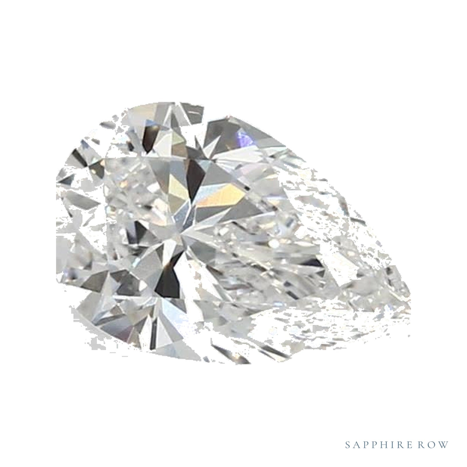1.02 ct lab-grown diamond, pear cut | Sapphire Row · cut4