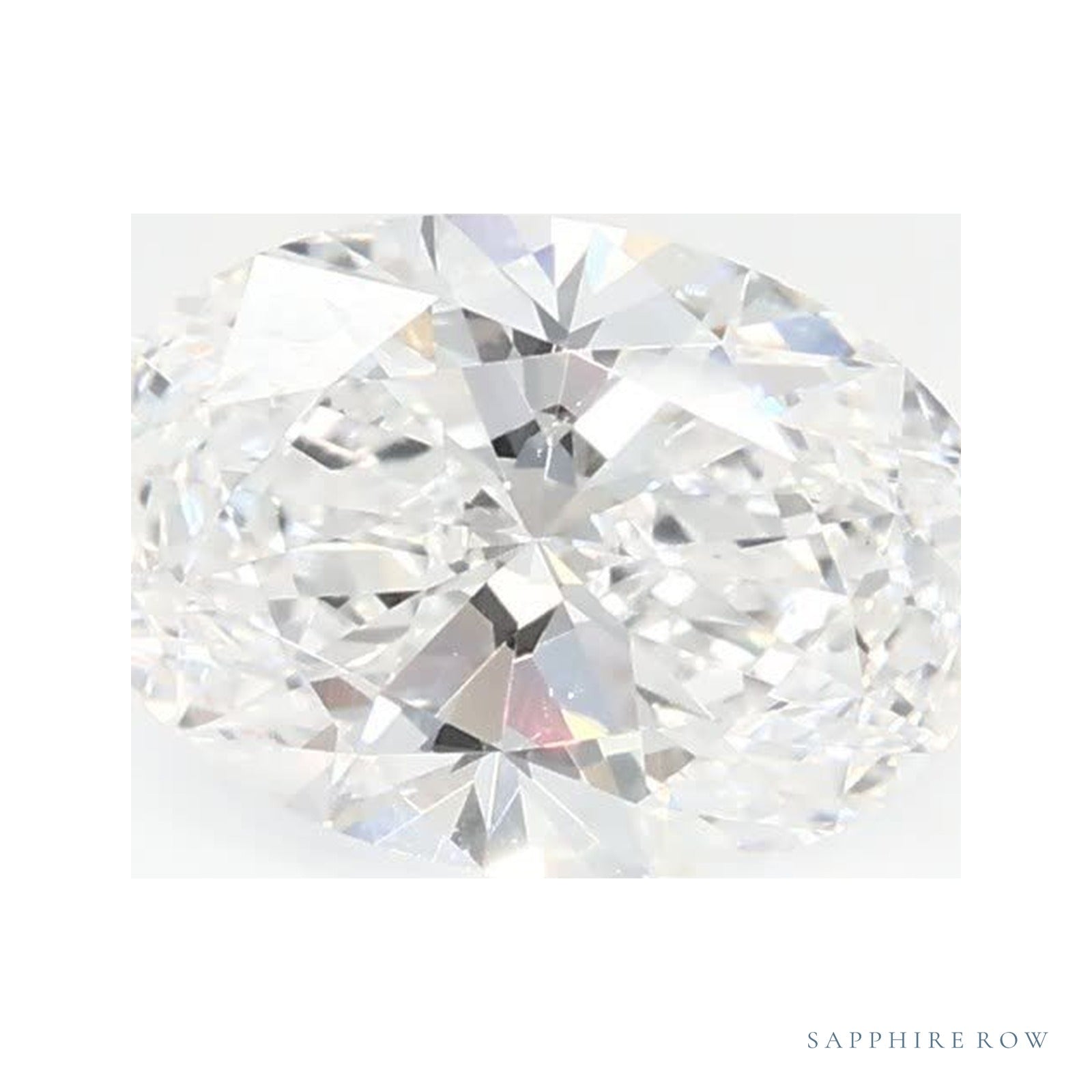 1.02 ct lab-grown diamond, oval cut | Sapphire Row · cut4