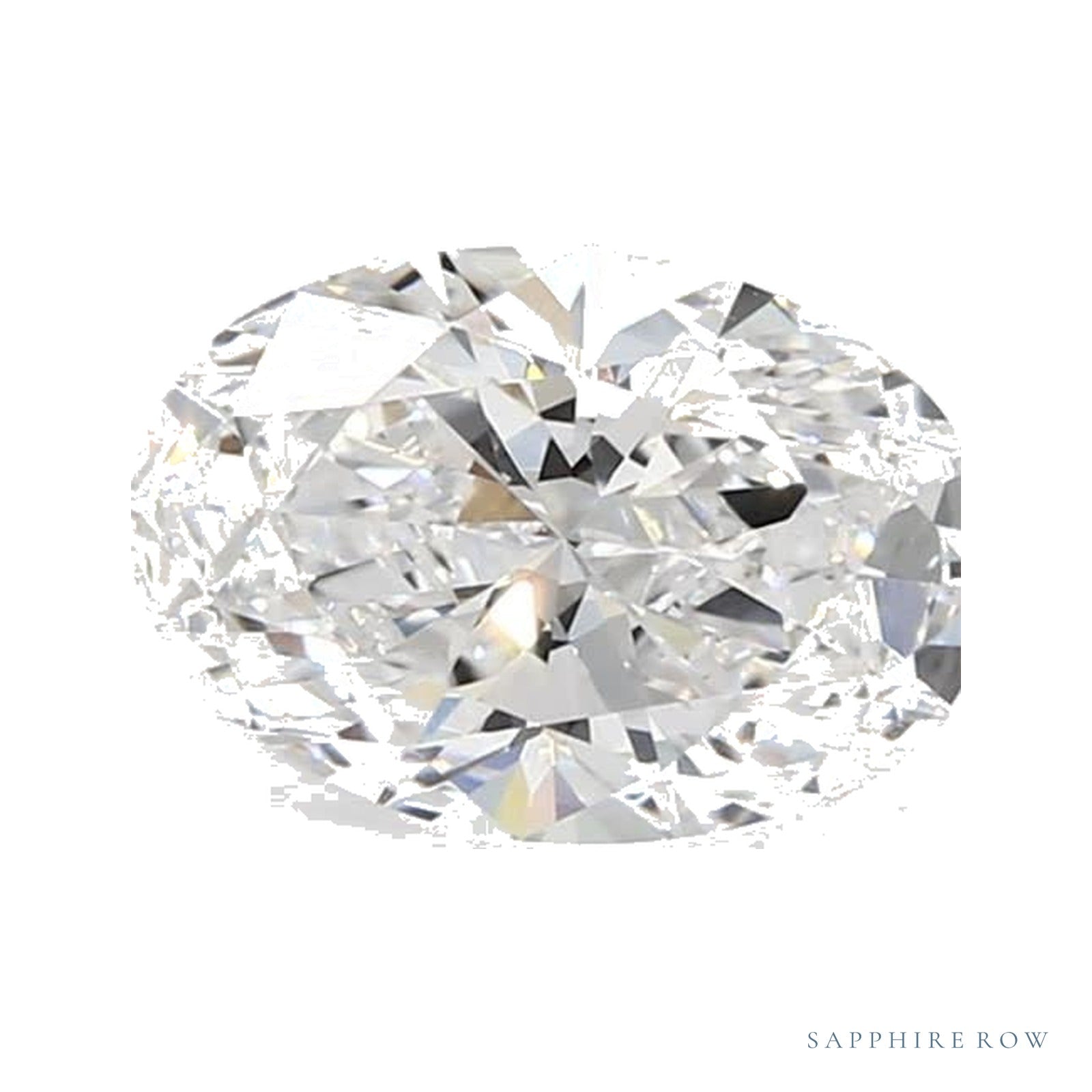 1.02 ct lab-grown diamond, oval cut | Sapphire Row · cut4