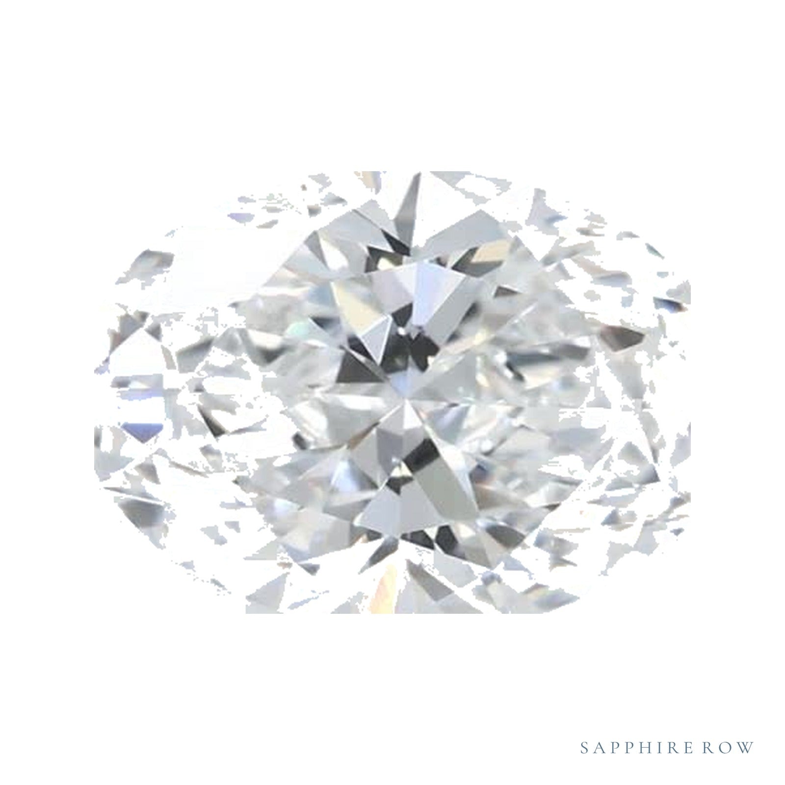 1.02 ct lab-grown diamond, oval cut | Sapphire Row · cut4