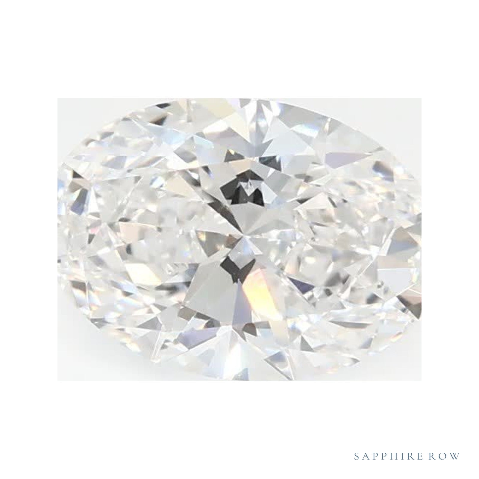 1.02 ct lab-grown diamond, oval cut | Sapphire Row · cut4