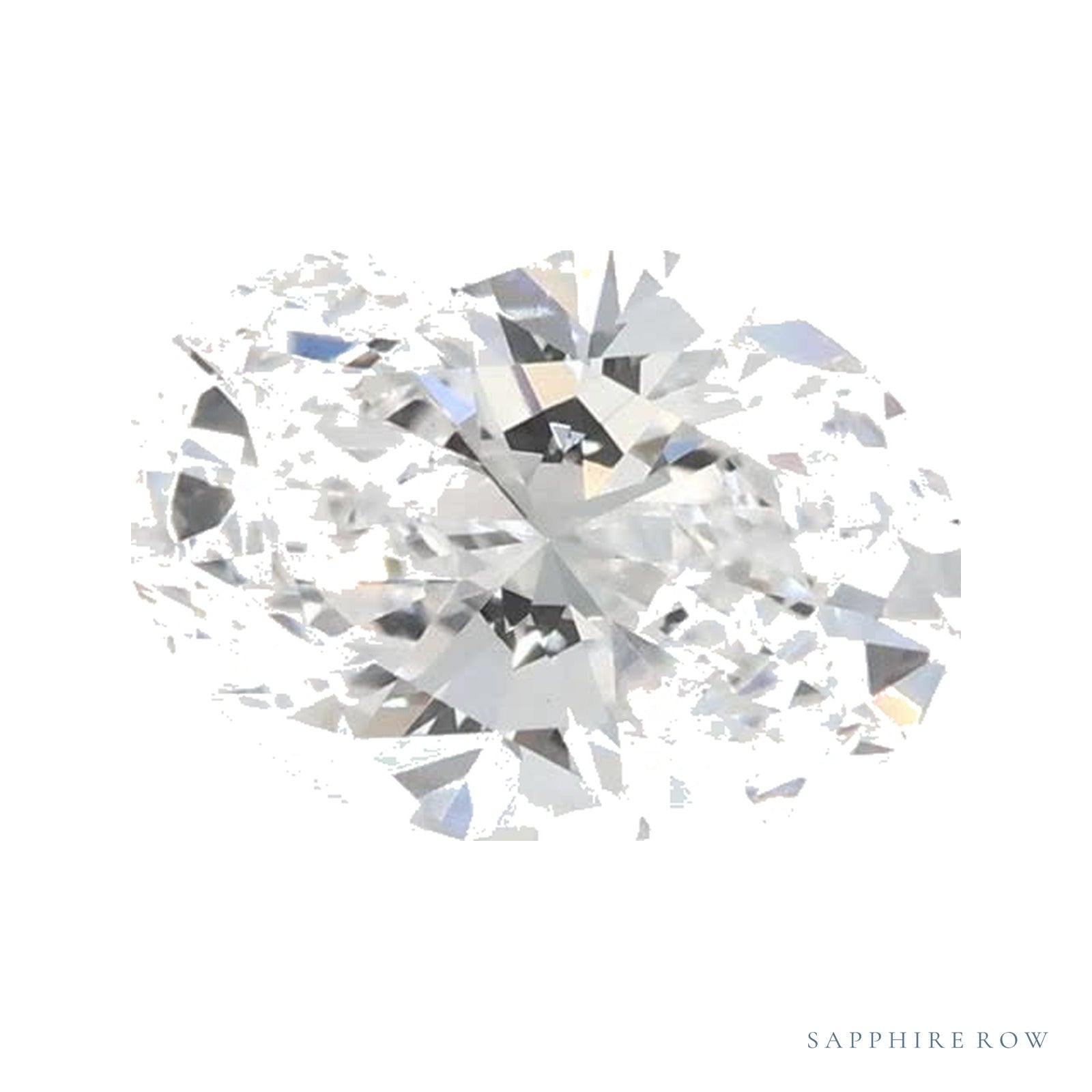 1.02 ct lab-grown diamond, oval cut | Sapphire Row · cut4