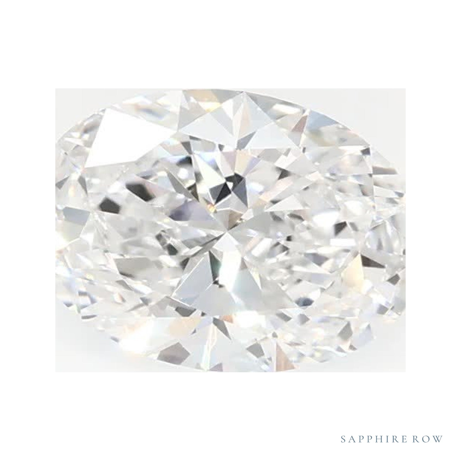 1.02 ct lab-grown diamond, oval cut | Sapphire Row · cut4