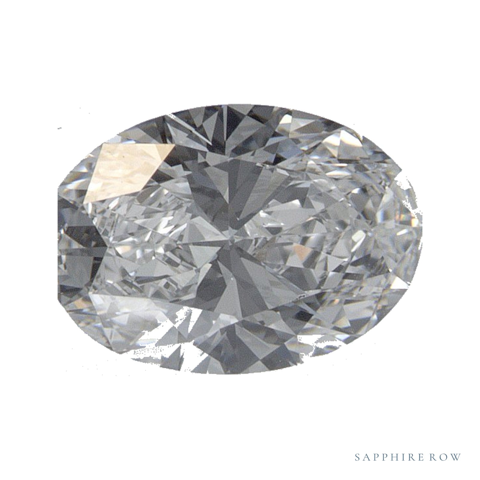 1.02 ct lab-grown diamond, oval cut | Sapphire Row · cut4