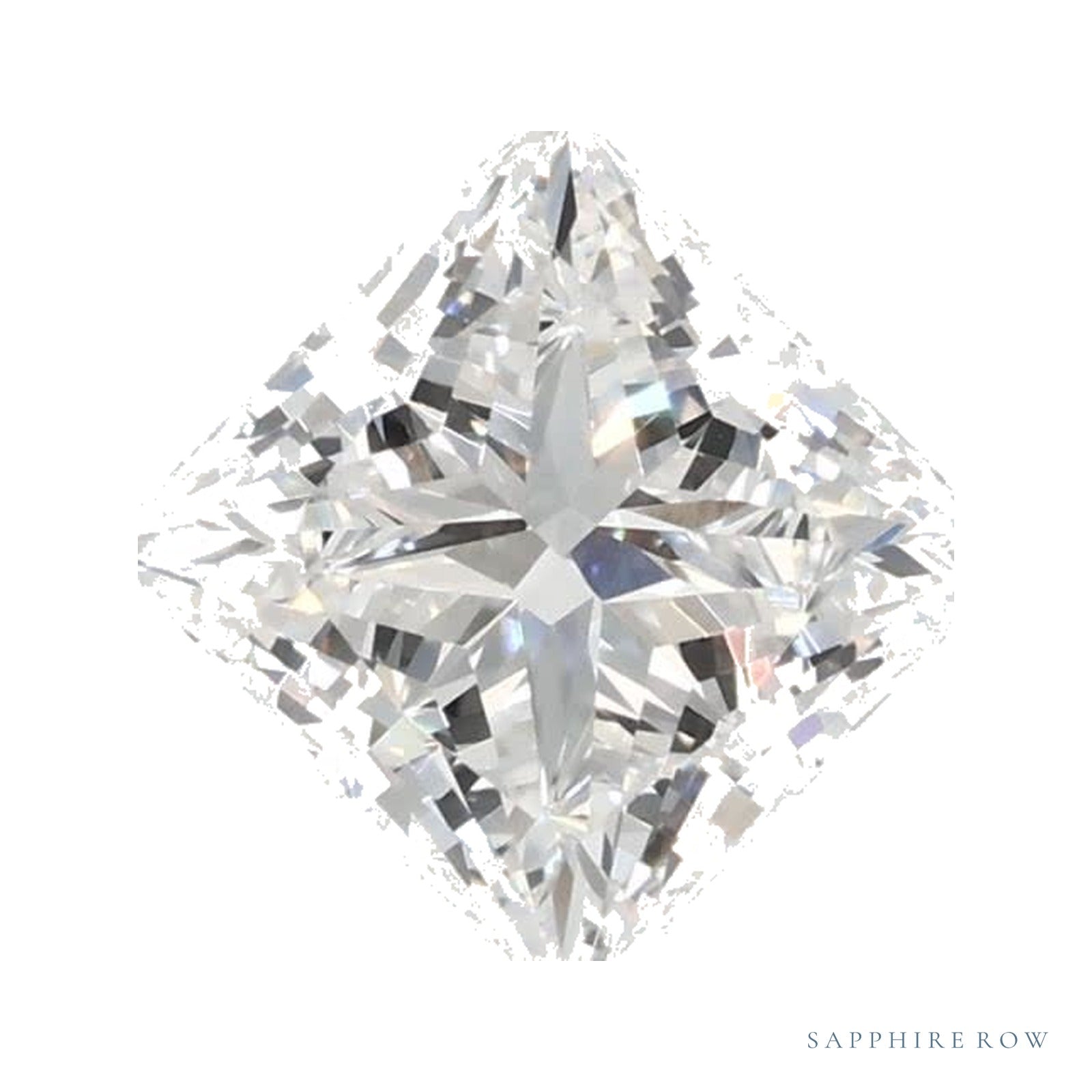 1.02 ct lab-grown diamond, square cut | Sapphire Row · cut4