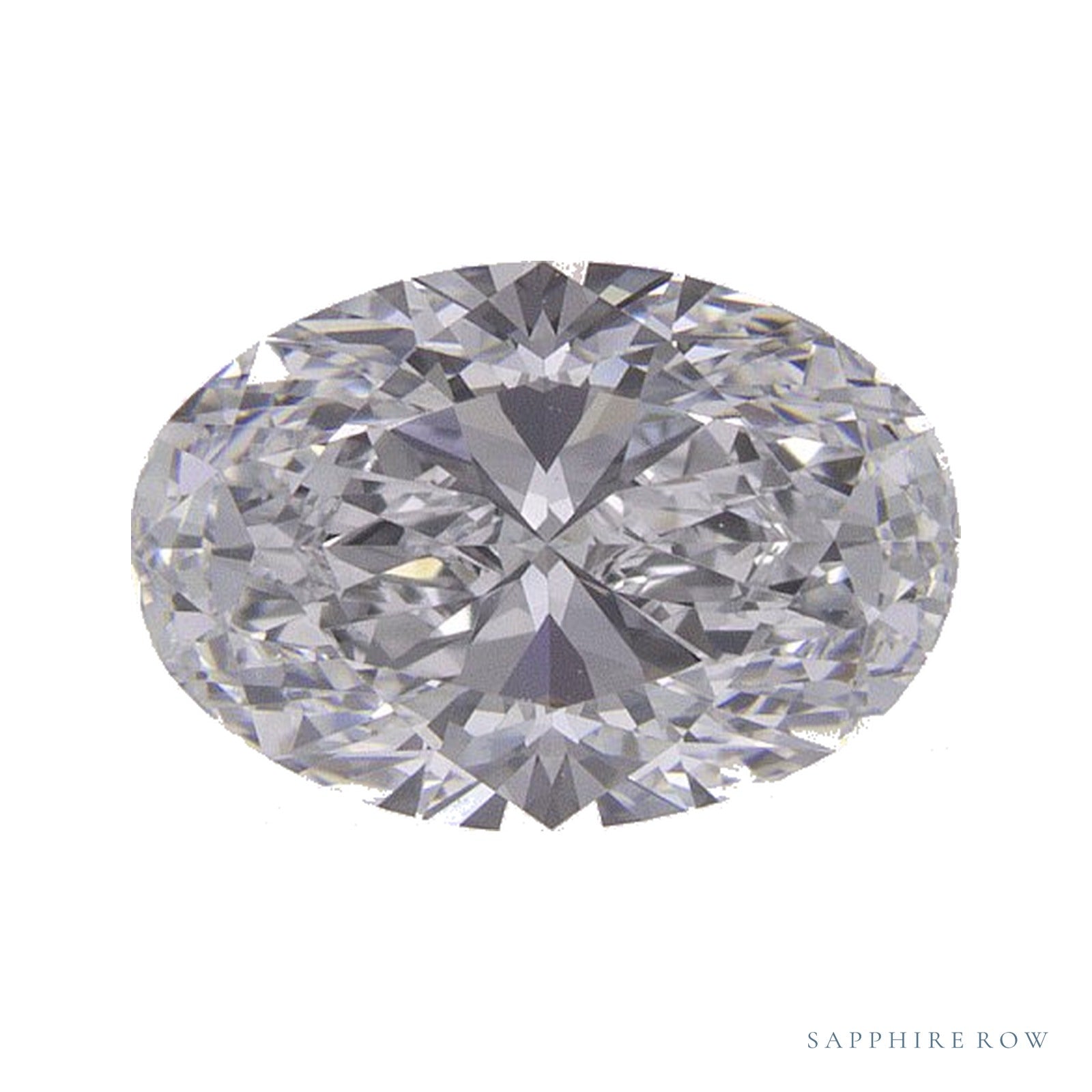 1.02 ct lab-grown diamond, oval cut | Sapphire Row · cut4