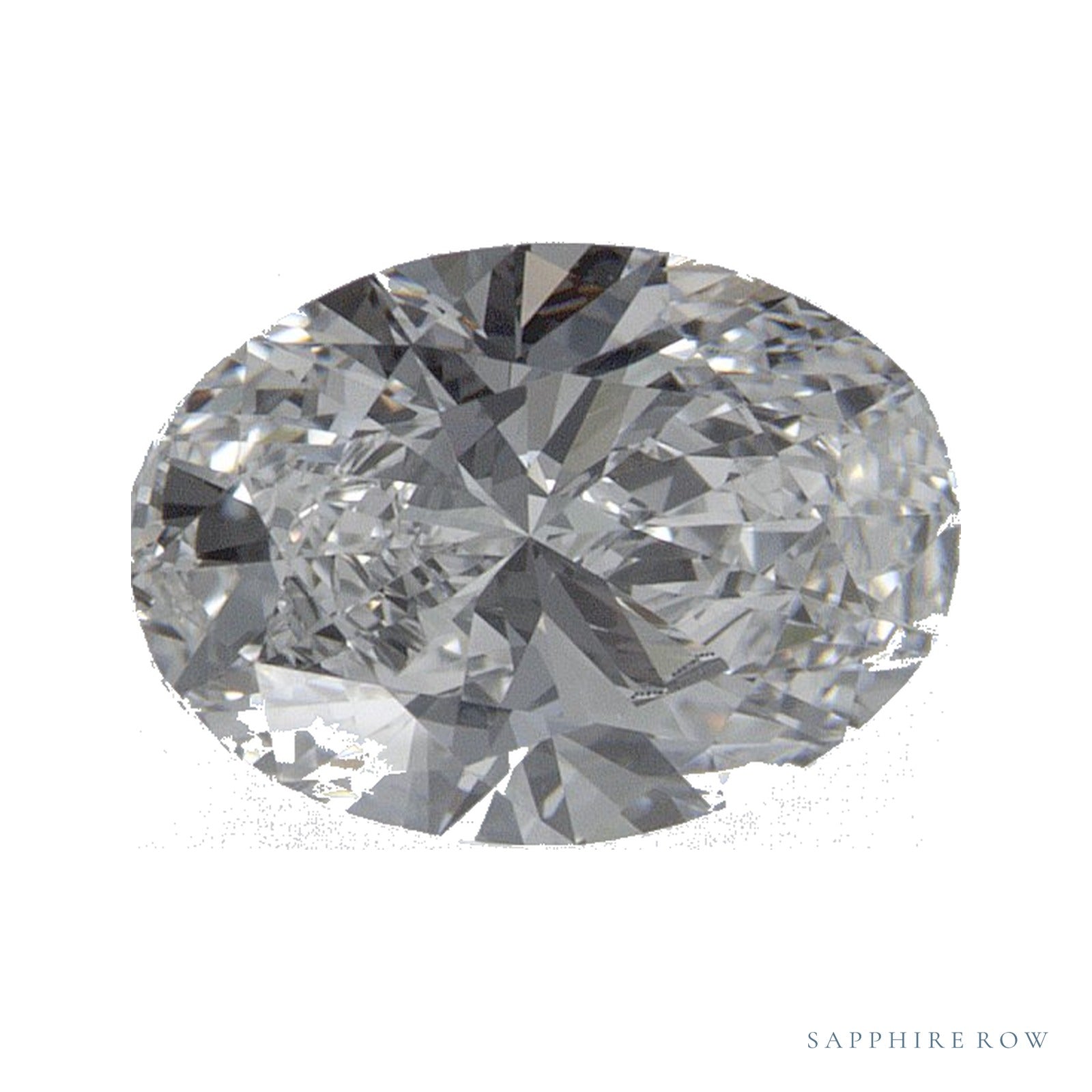 1.02 ct lab-grown diamond, oval cut | Sapphire Row · cut4